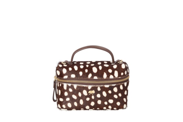 Bolsa Feminina Vanity Pequena Animal Print – Marrom
