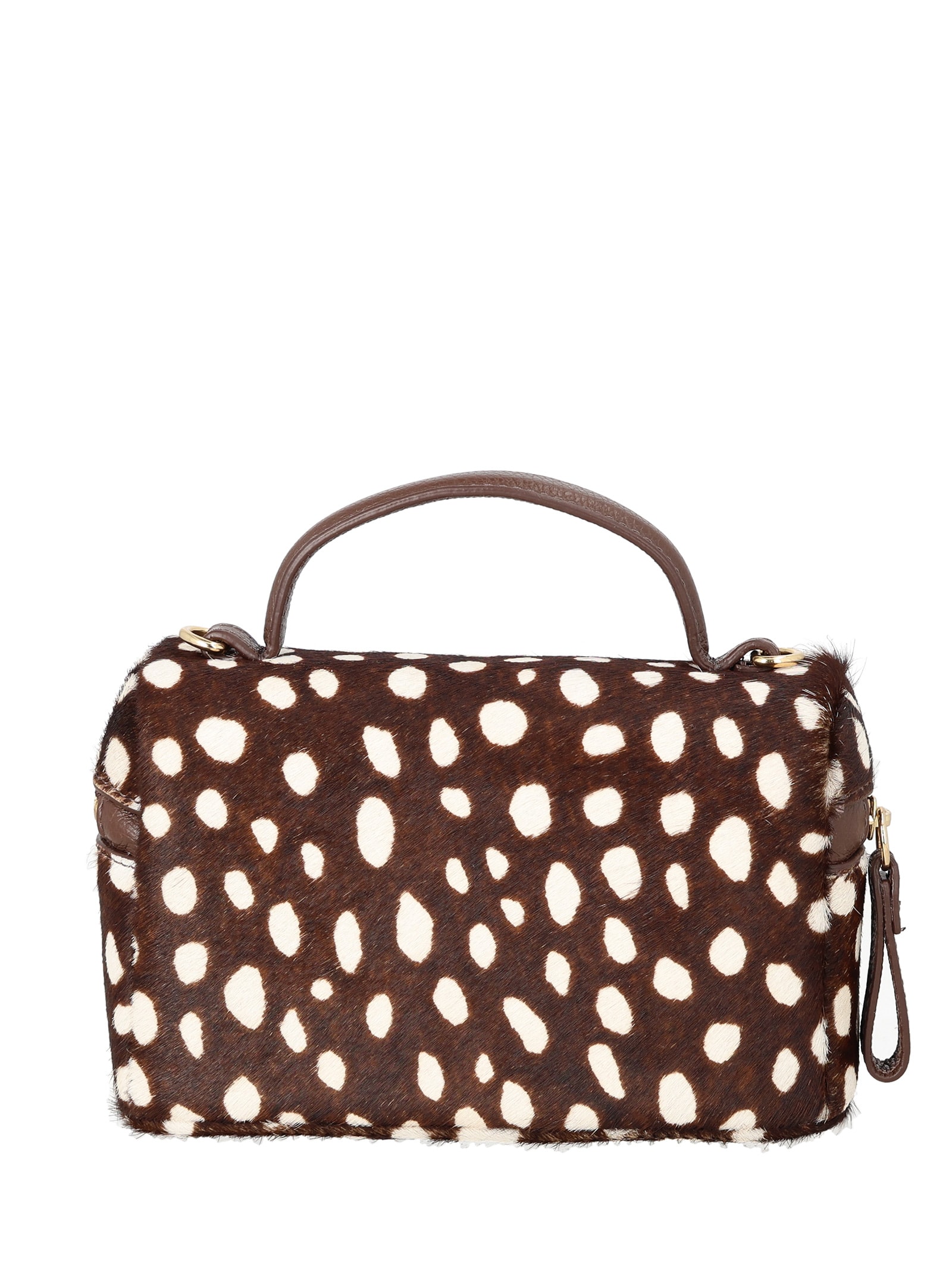 Bolsa Feminina Vanity Pequena Animal Print – Marrom Luiza Barcelos