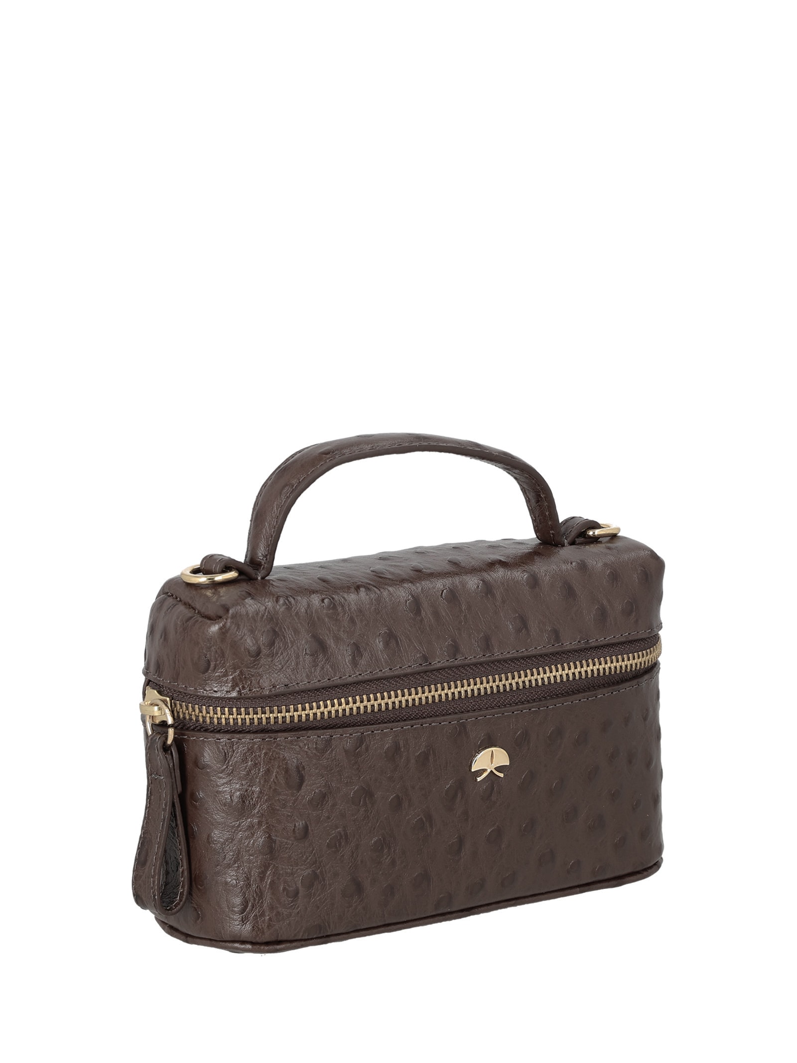 Bolsa Feminina Vanity Pequena Marrom Luiza Barcelos