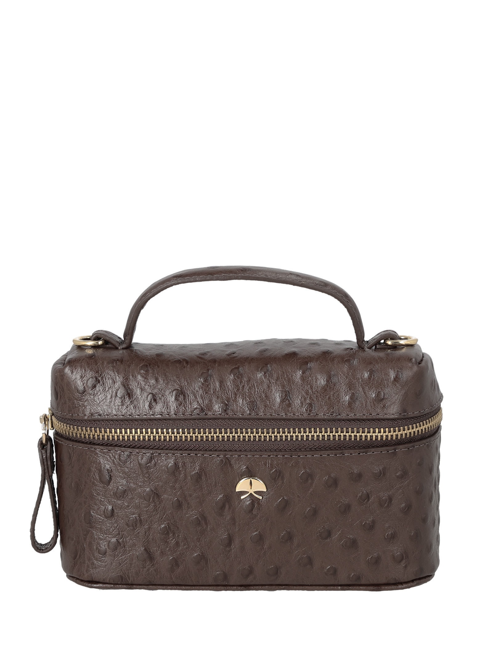 Bolsa Feminina Vanity Pequena Marrom Luiza Barcelos
