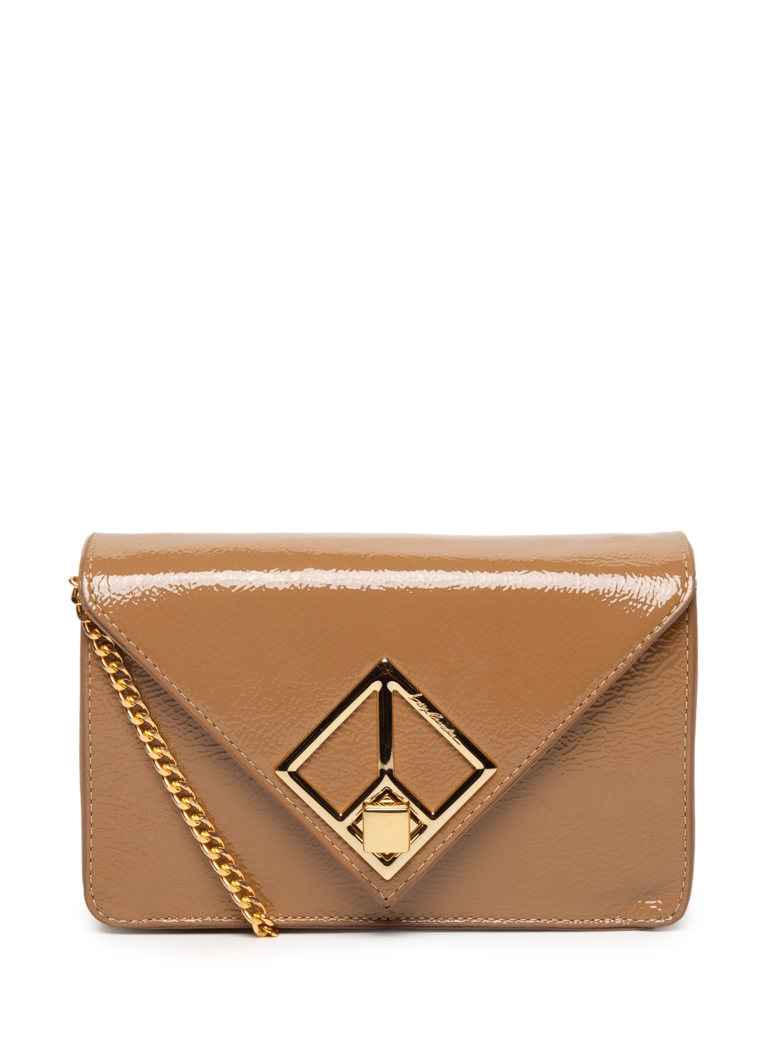 Bolsa Feminina Verniz Argila Bege Luiza Barcelos