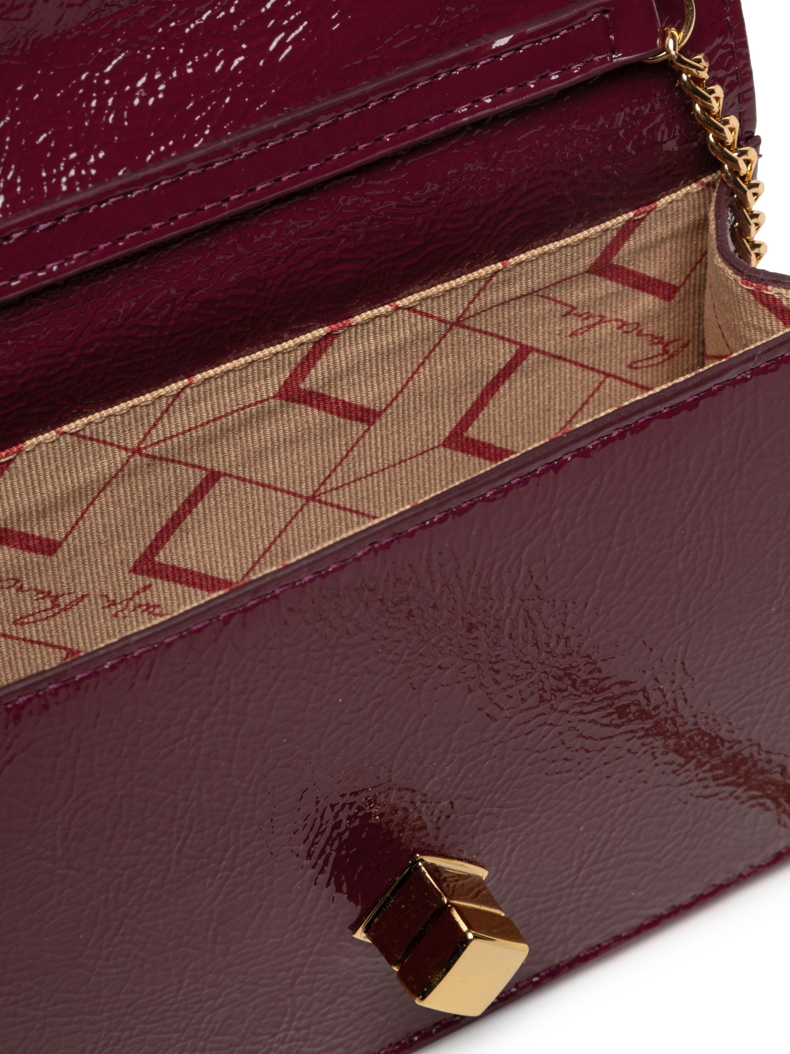 Bolsa Feminina Verniz Argila Vermelho Luiza Barcelos