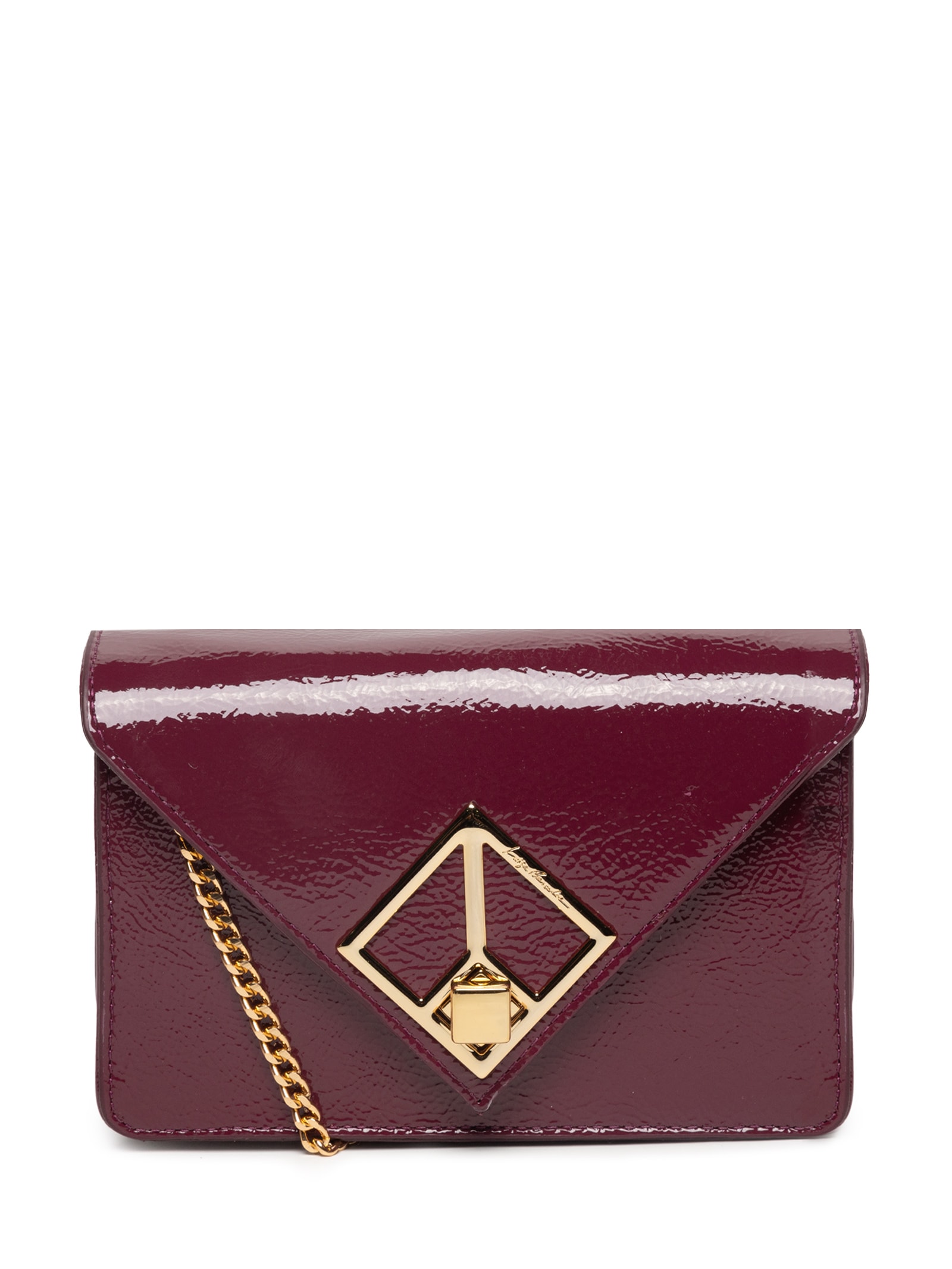 Bolsa Feminina Verniz Argila Vermelho Luiza Barcelos