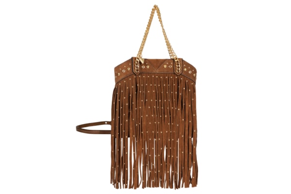Bolsa Feminina Vita Boho Camurça - Marrom
