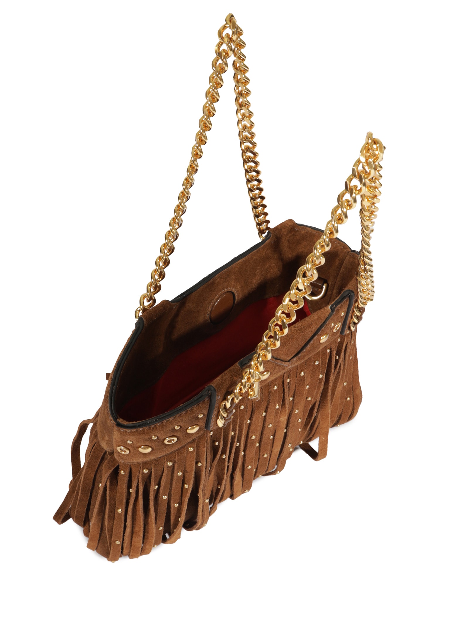 Bolsa Feminina Vita Boho Camurça Marrom Schutz