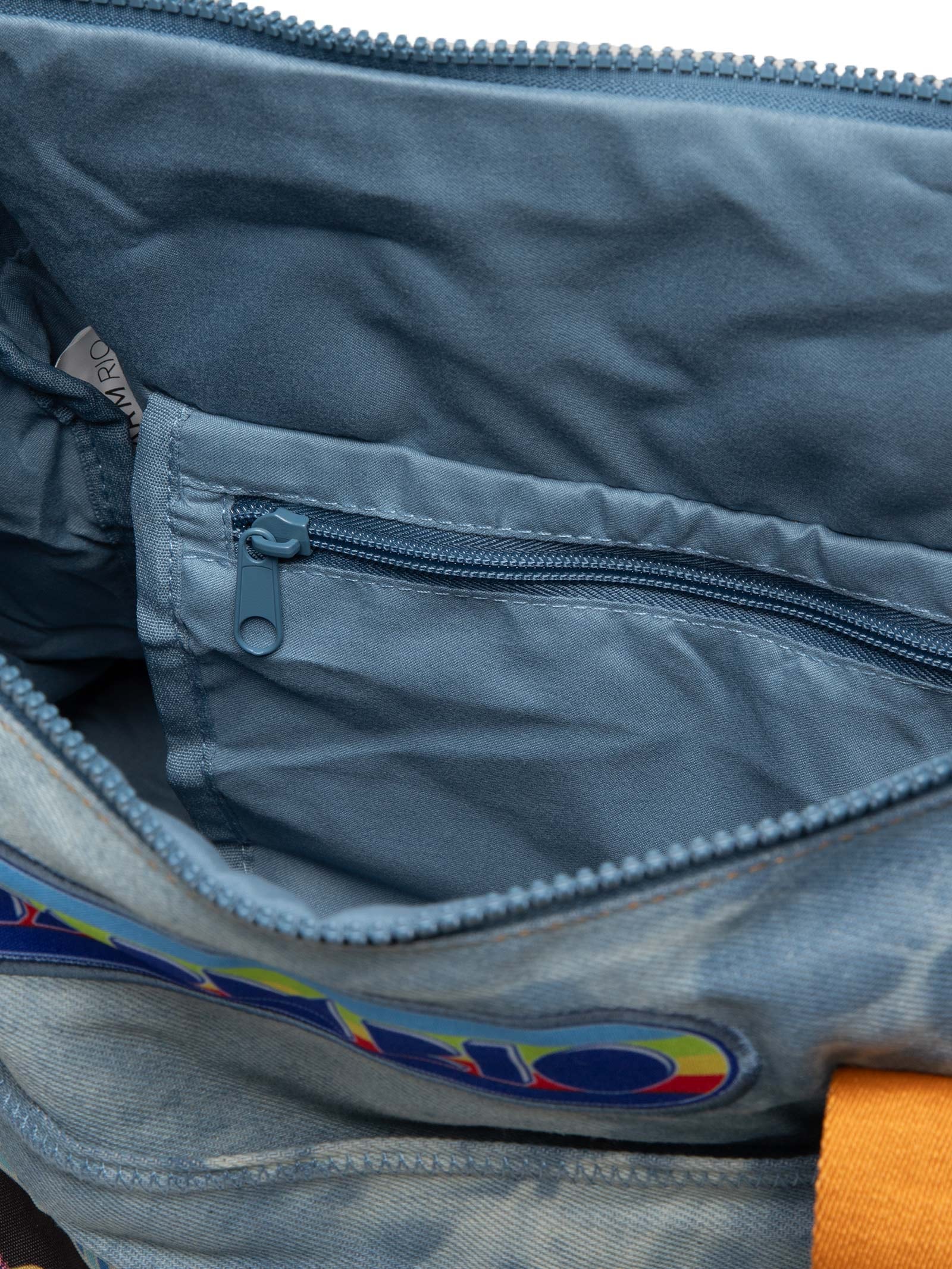 Bolsa Feminina Viva Patch Rio Jeans Azul Farm Etc