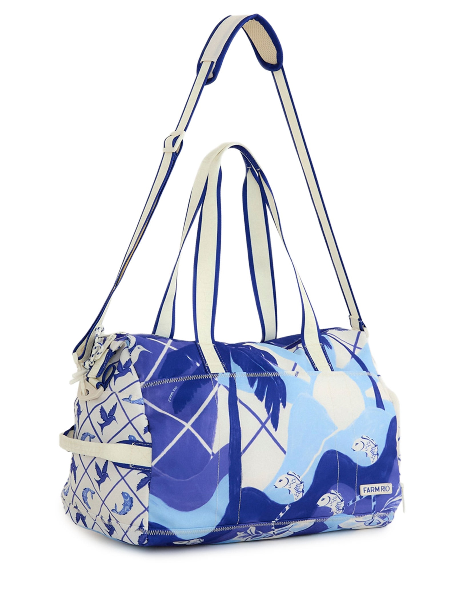 Bolsa Feminina Viva Semana De Arte Mural Azul Farm Etc