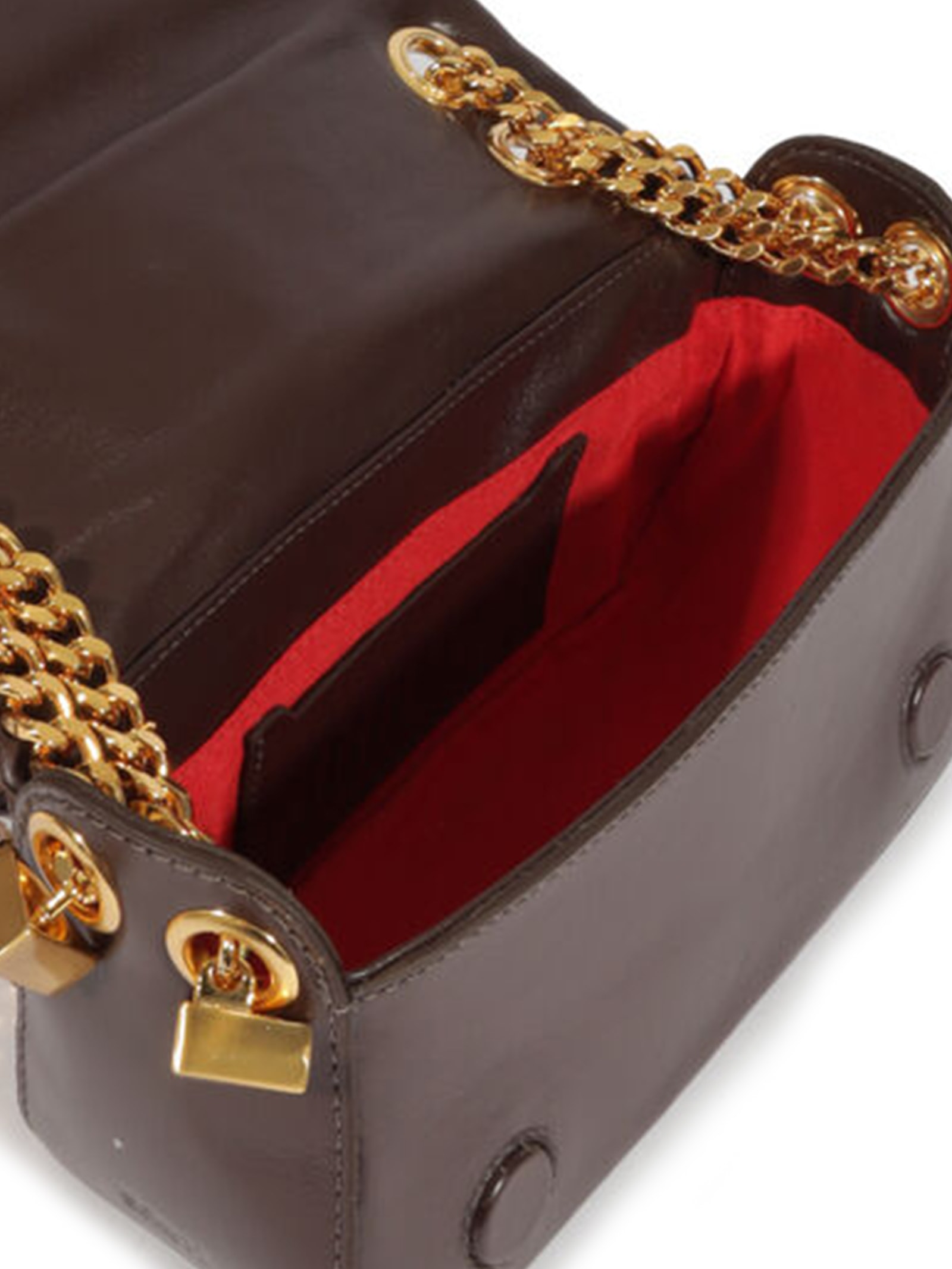 Bolsa Feminina Weave Couro Marrom Schutz