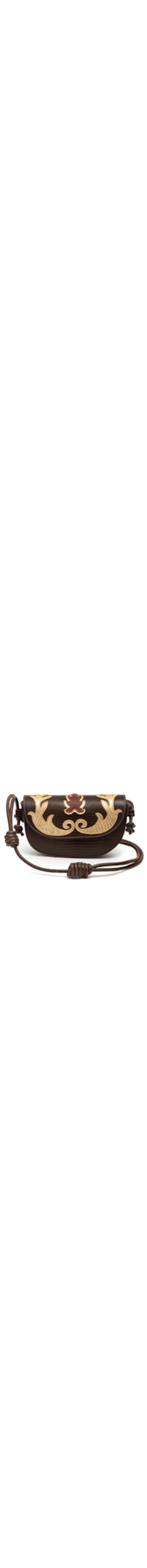 Bolsa Feminina Western em Couro Lizard - Marrom