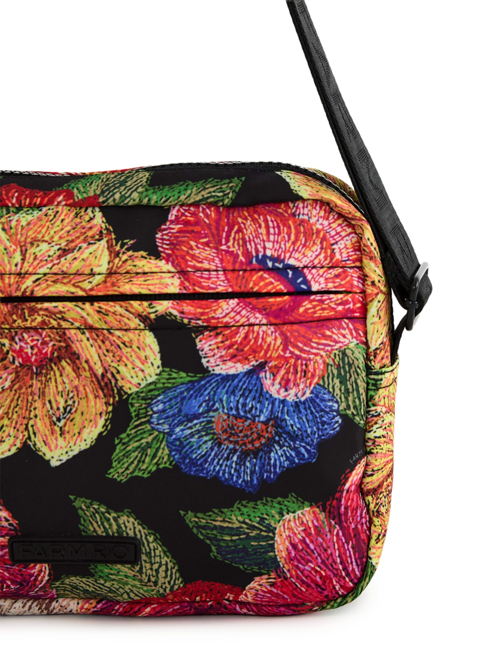 Bolsa Feminina Ziriguidum Floral Paraiso Preto Farm Etc