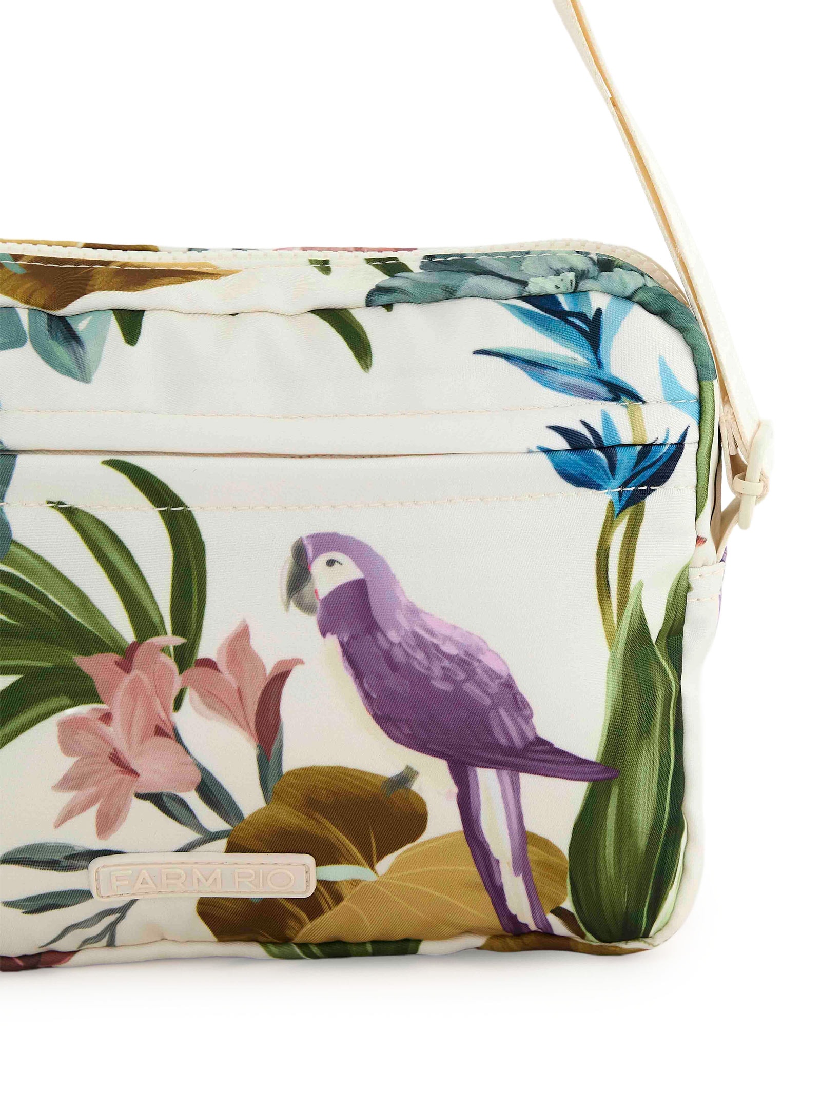 Bolsa Feminina Ziriguidum Midnight Macaw Branco Farm Etc
