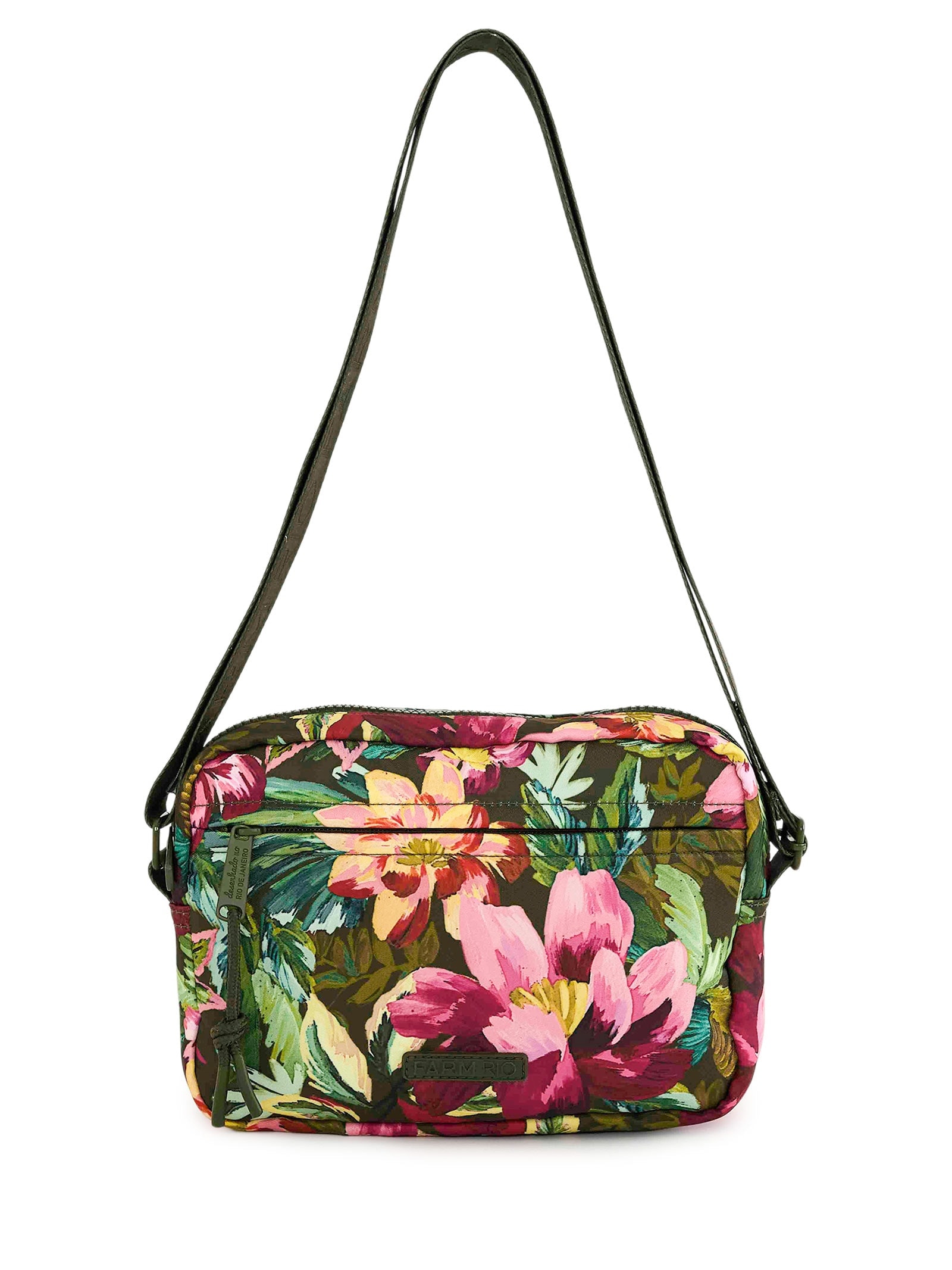 Bolsa Feminina Ziriguidum Painted Flowers Verde Farm Etc