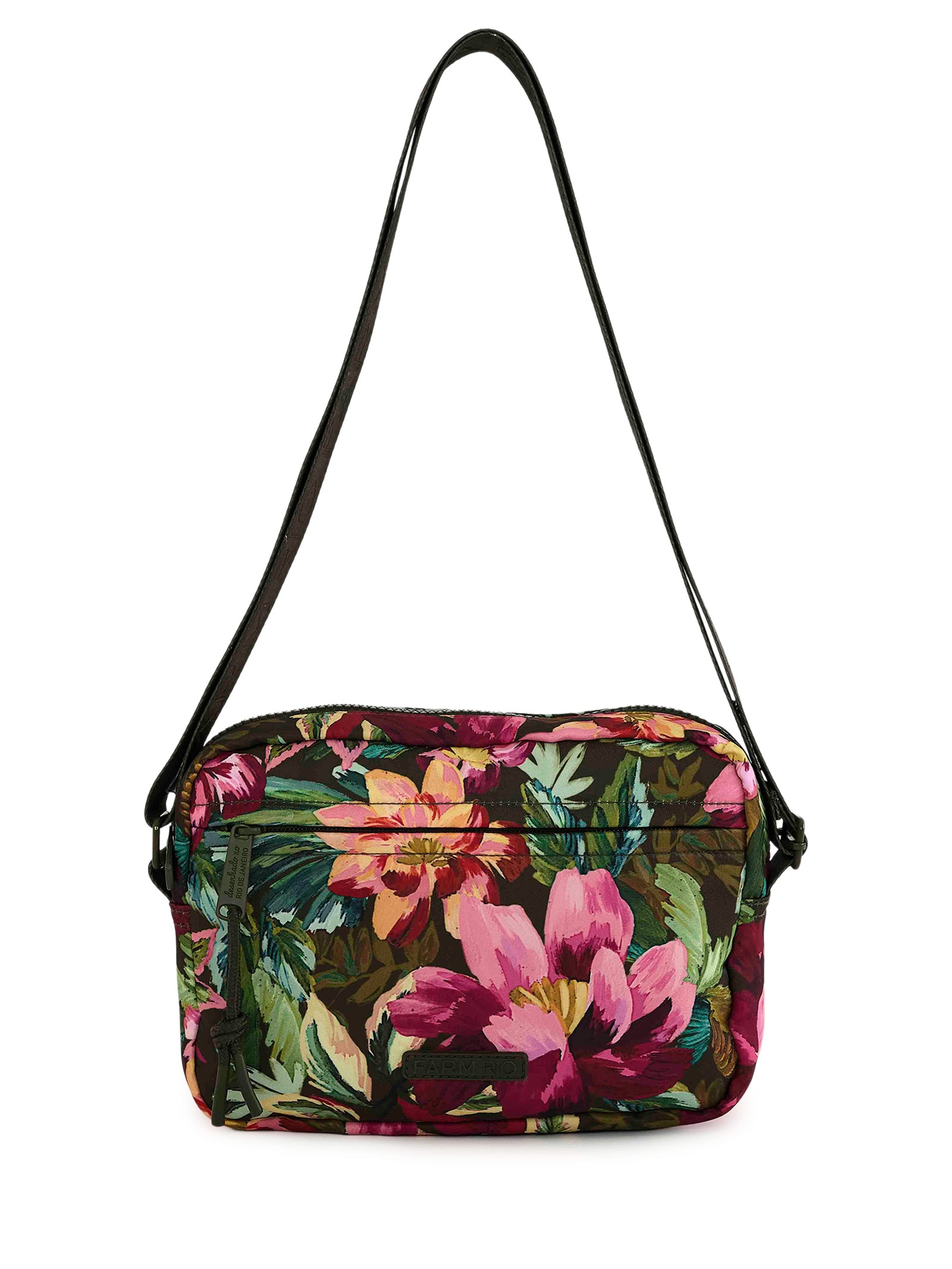 Bolsa Feminina Ziriguidum Painted Flowers Verde Farm Etc