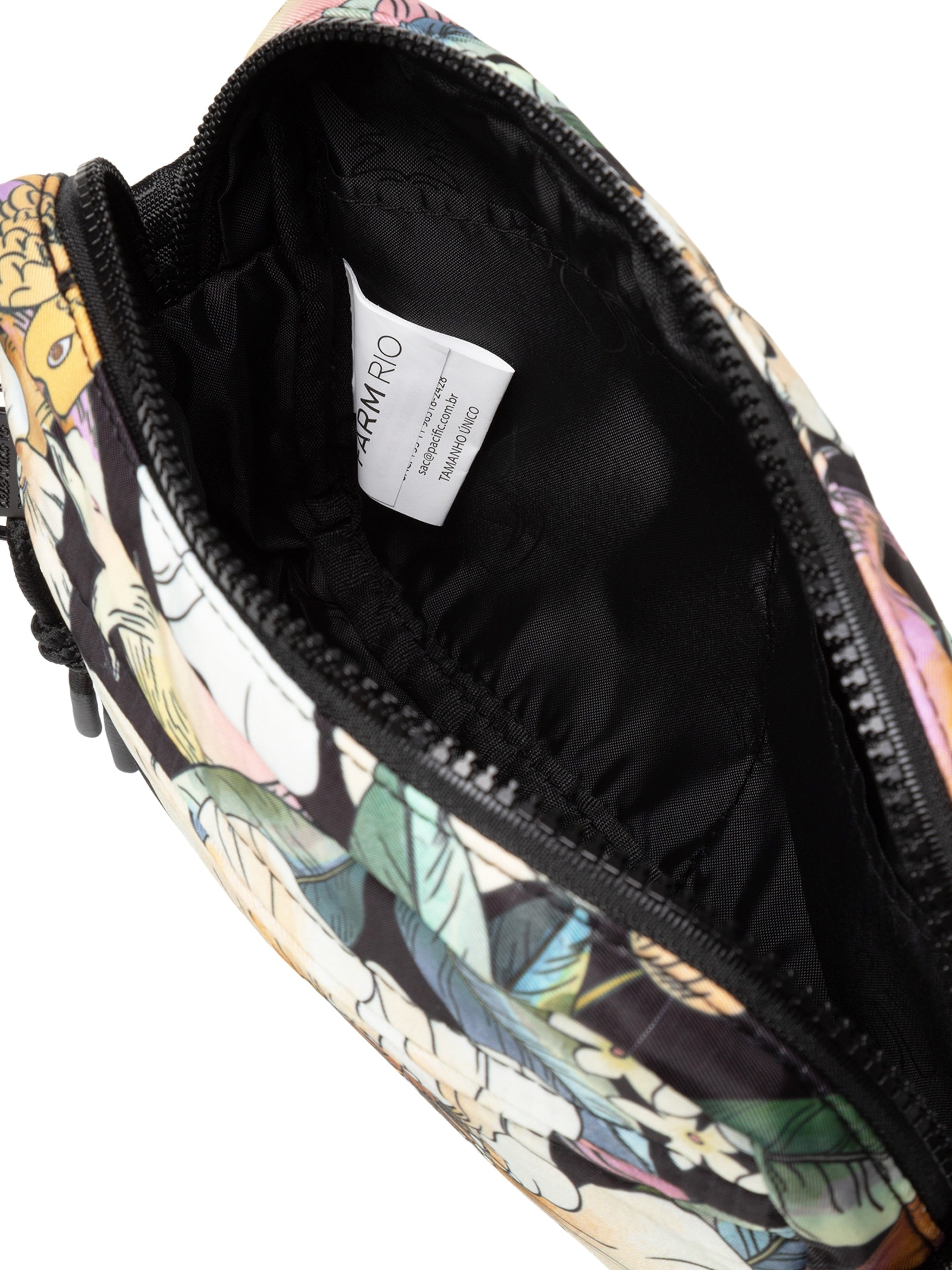 Bolsa Feminina Ziriguidum Romance em Flor Preto Farm Etc