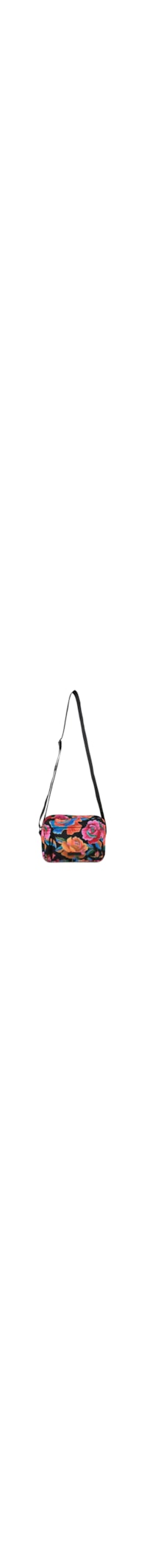 Bolsa Feminina Ziriguidum Rosas Pintadas - Preto