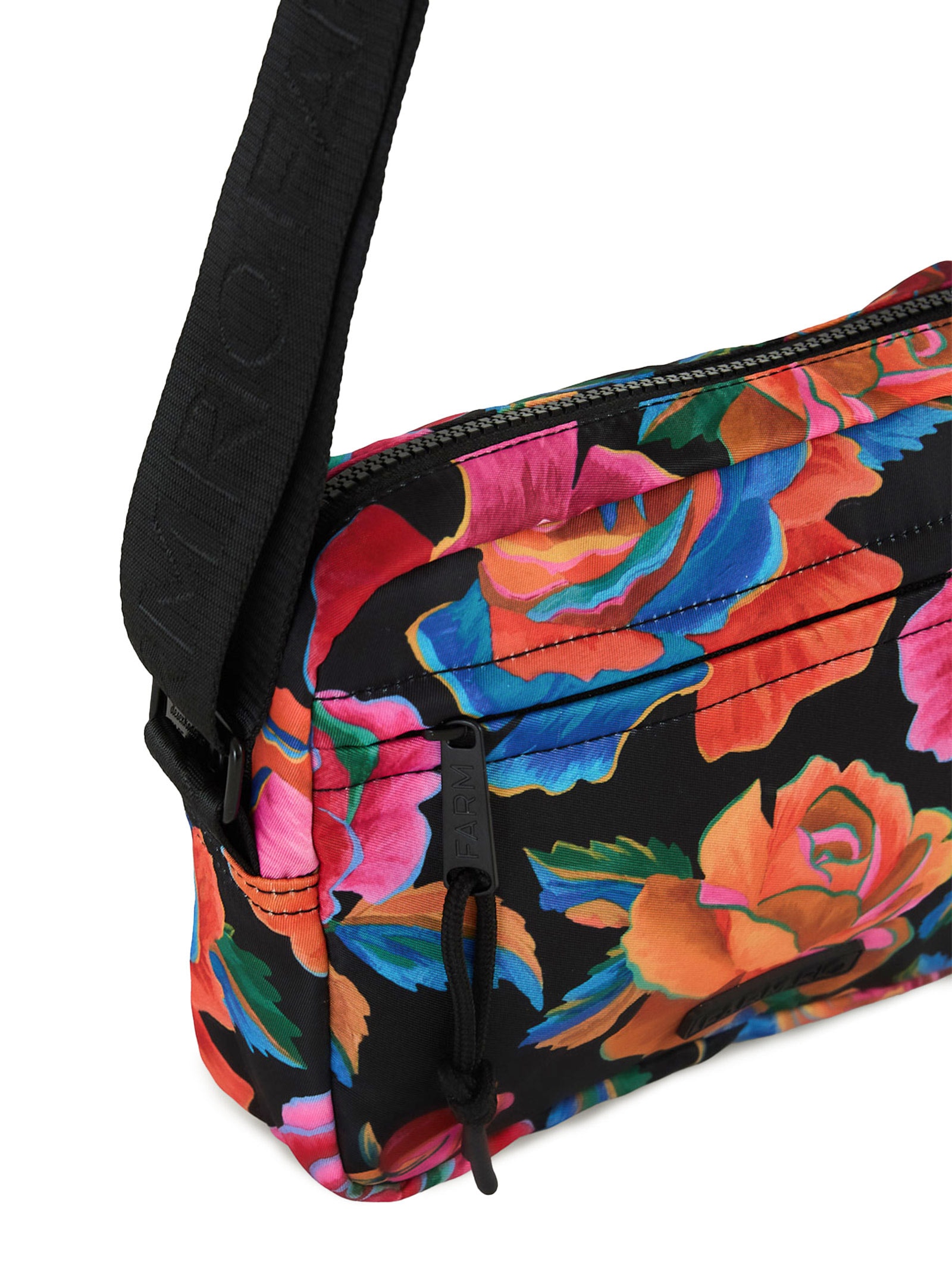 Bolsa Feminina Ziriguidum Rosas Pintadas Preto Farm Etc