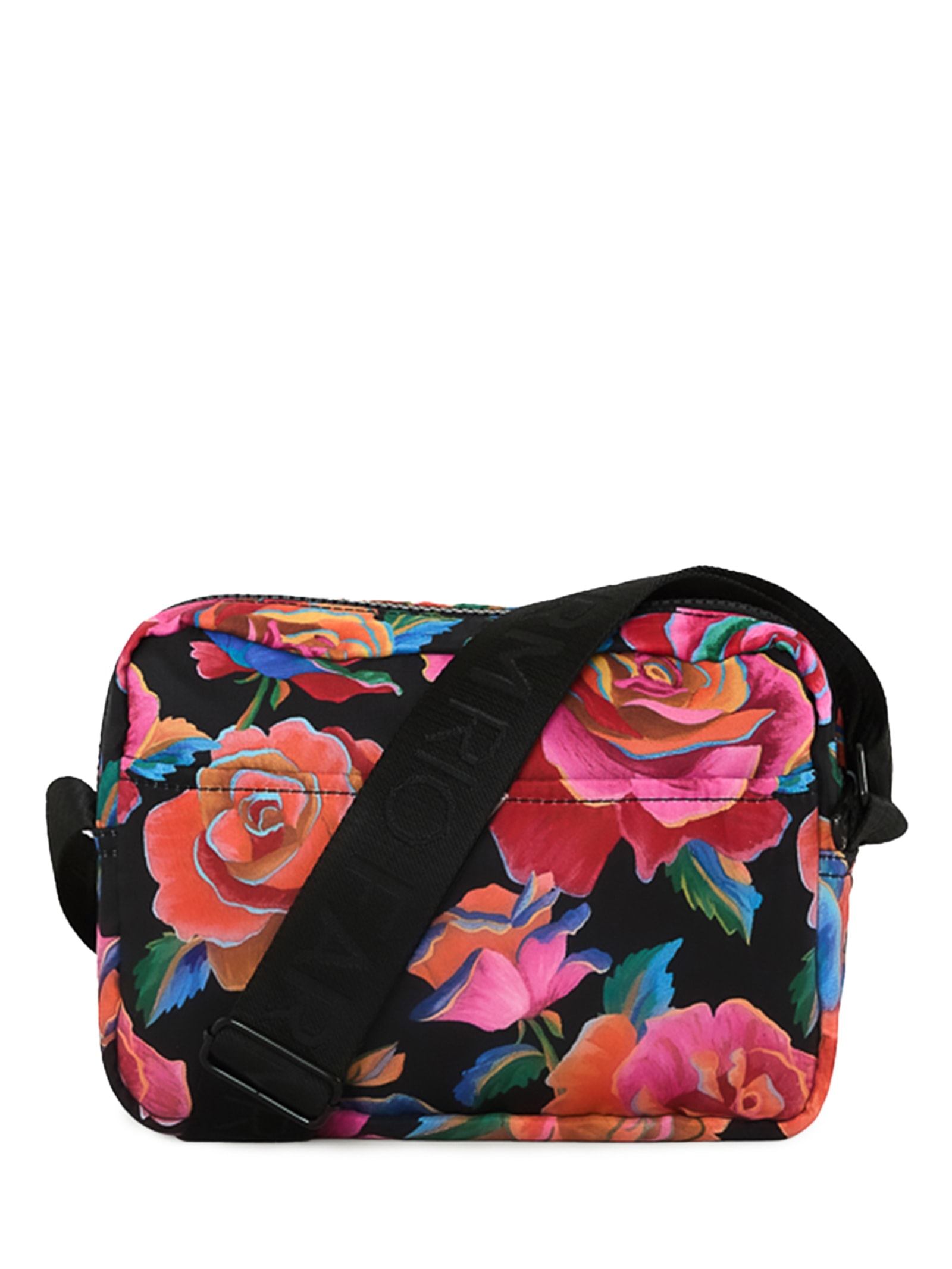 Bolsa Feminina Ziriguidum Rosas Pintadas Preto Farm Etc