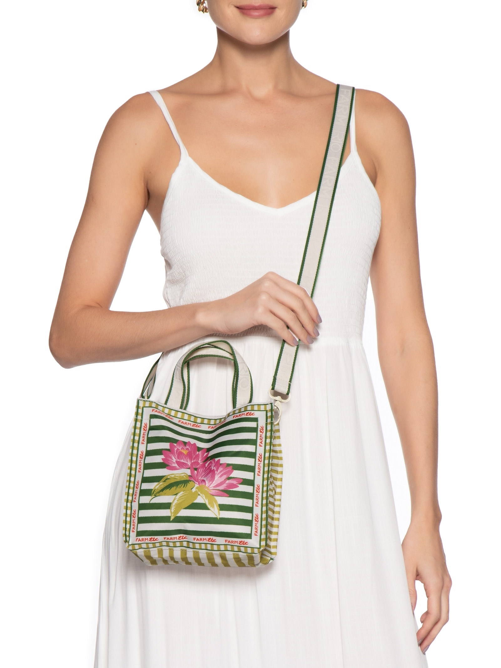 Bolsa Feminino Mimo Lenço Comida De Praia Verde Farm Etc