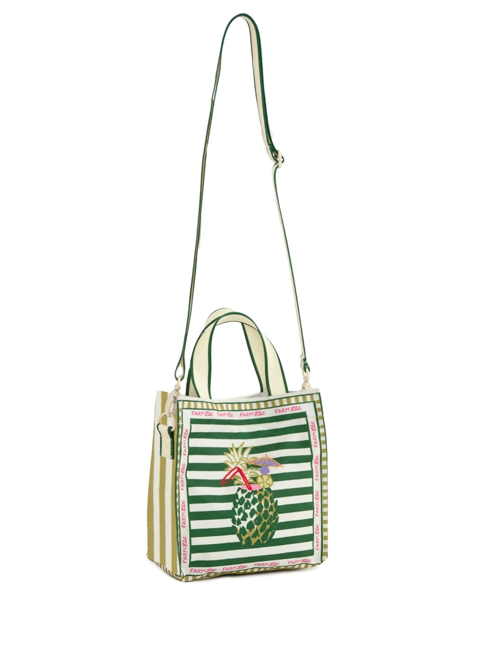 Bolsa Feminino Mimo Lenço Comida De Praia Verde Farm Etc