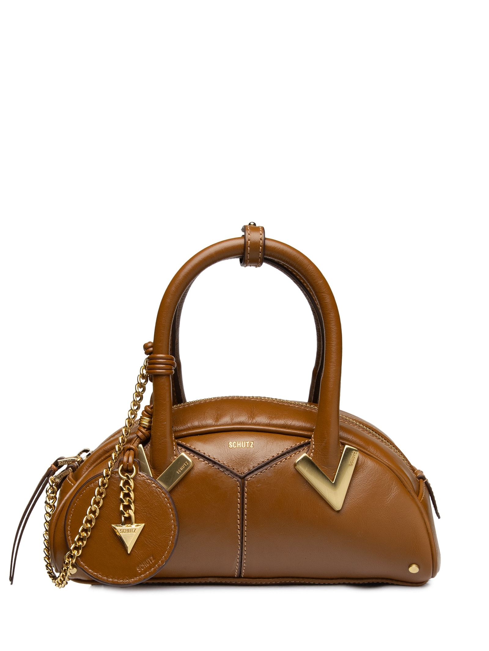 Bolsa Feminino Mini Bowling Amber Marrom Schutz