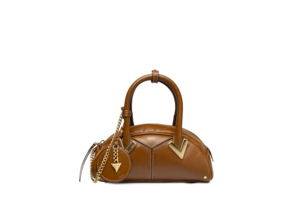 Bolsa Feminino Mini Bowling Amber - Marrom