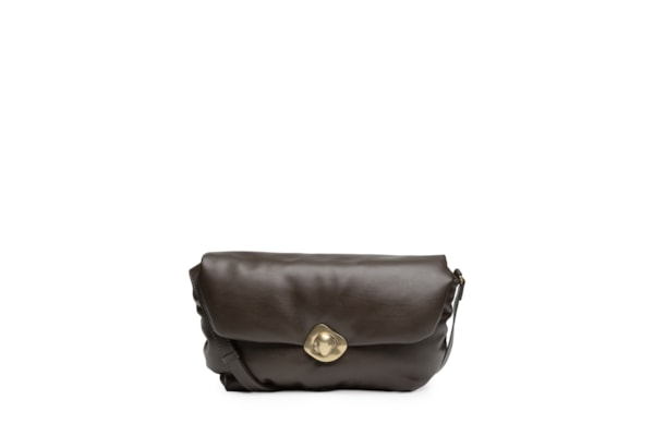 Bolsa Feminino Shoulder Com Abridor Orgânico - Marrom