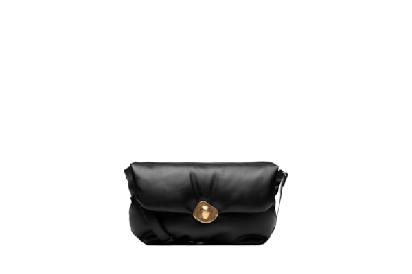 Bolsa Feminino Shoulder Com Abridor Orgânico - Preto