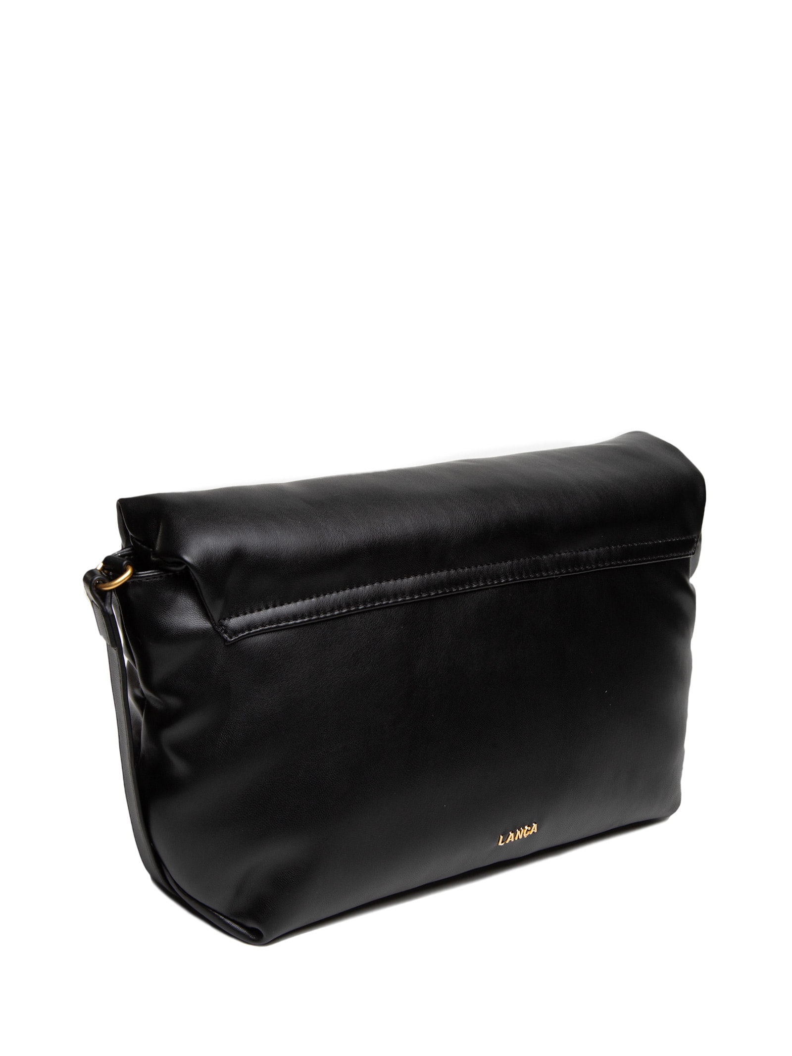 Bolsa Feminino Shoulder Com Abridor Orgânico Preto Lança Perfume