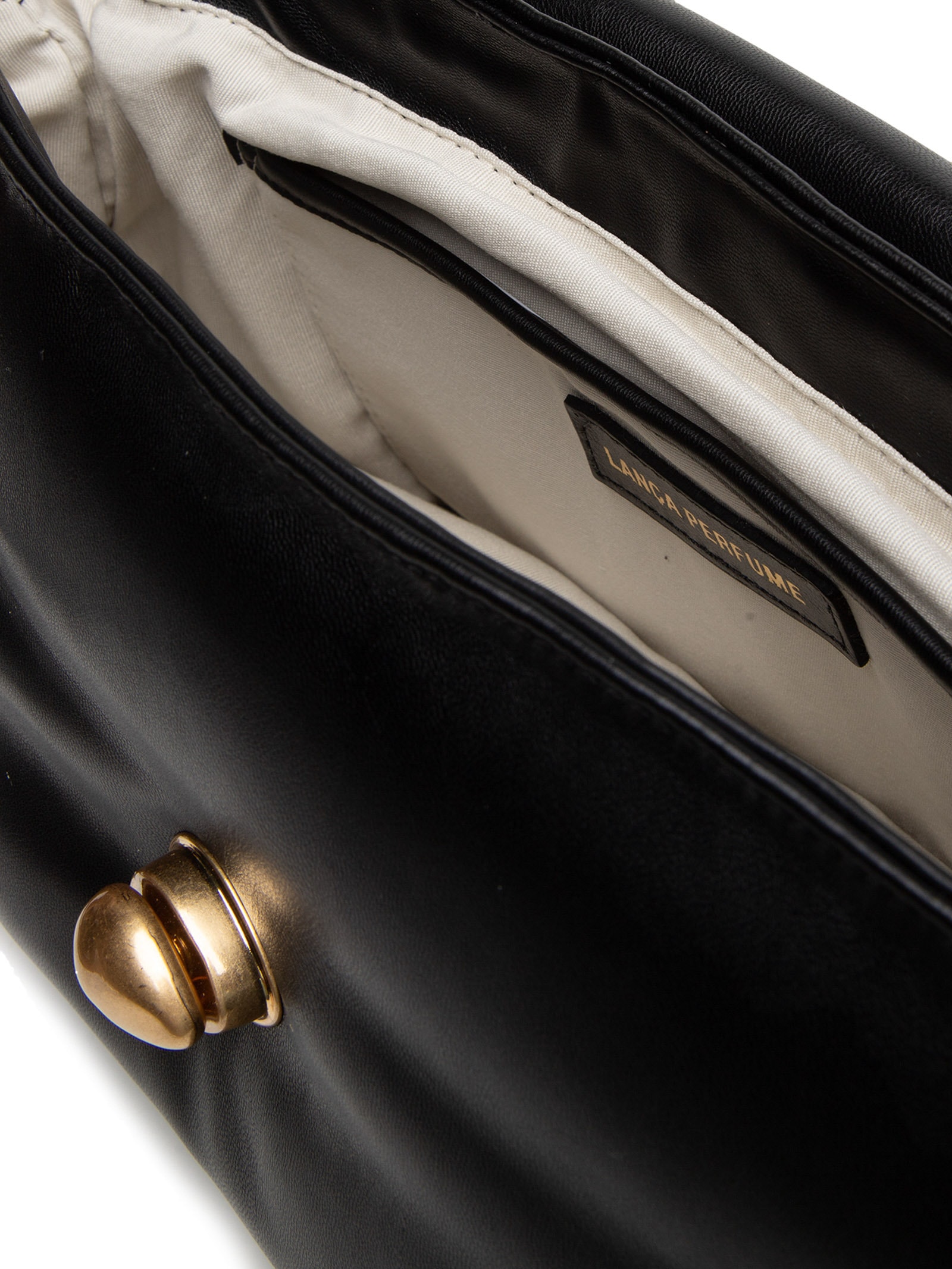 Bolsa Feminino Shoulder Com Abridor Orgânico Preto Lança Perfume