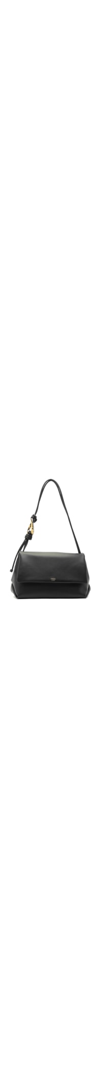 Bolsa Feminino Shoulder Grande Metal Orgânico - Preto