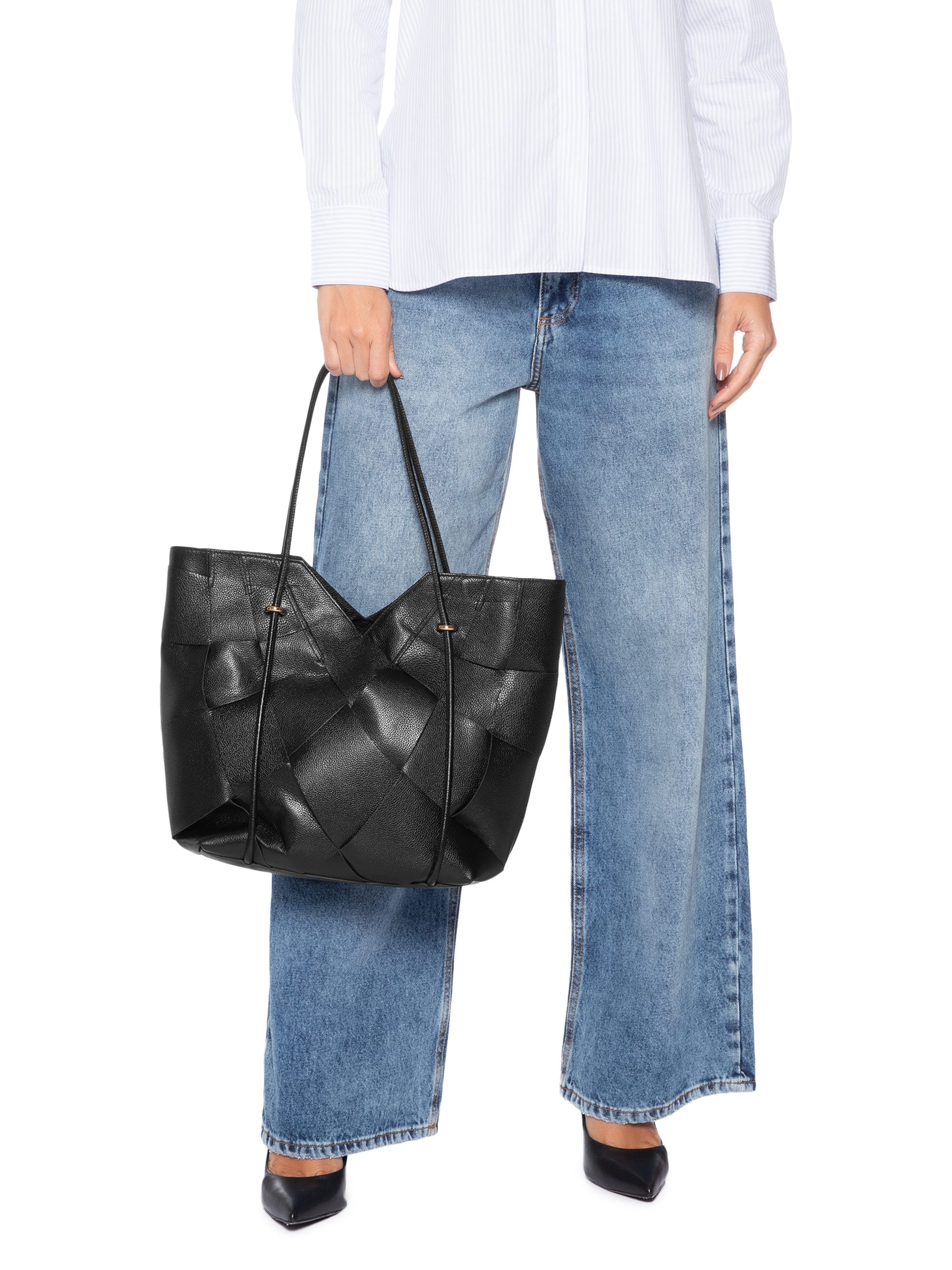 Bolsa Grande Feminina Shopping Preto Arezzo
