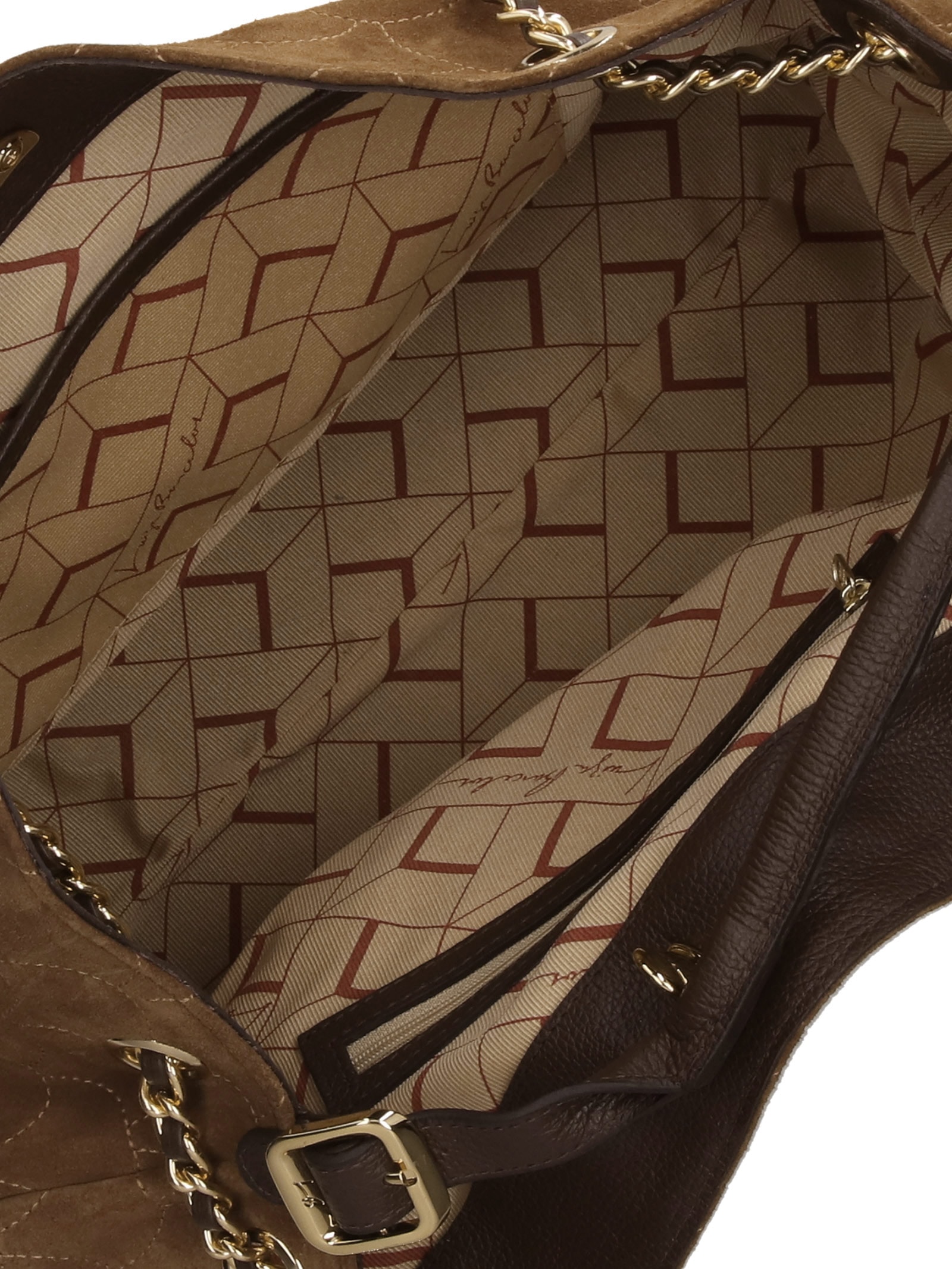 Bolsa Hobo Feminina Grande Marrom Luiza Barcelos