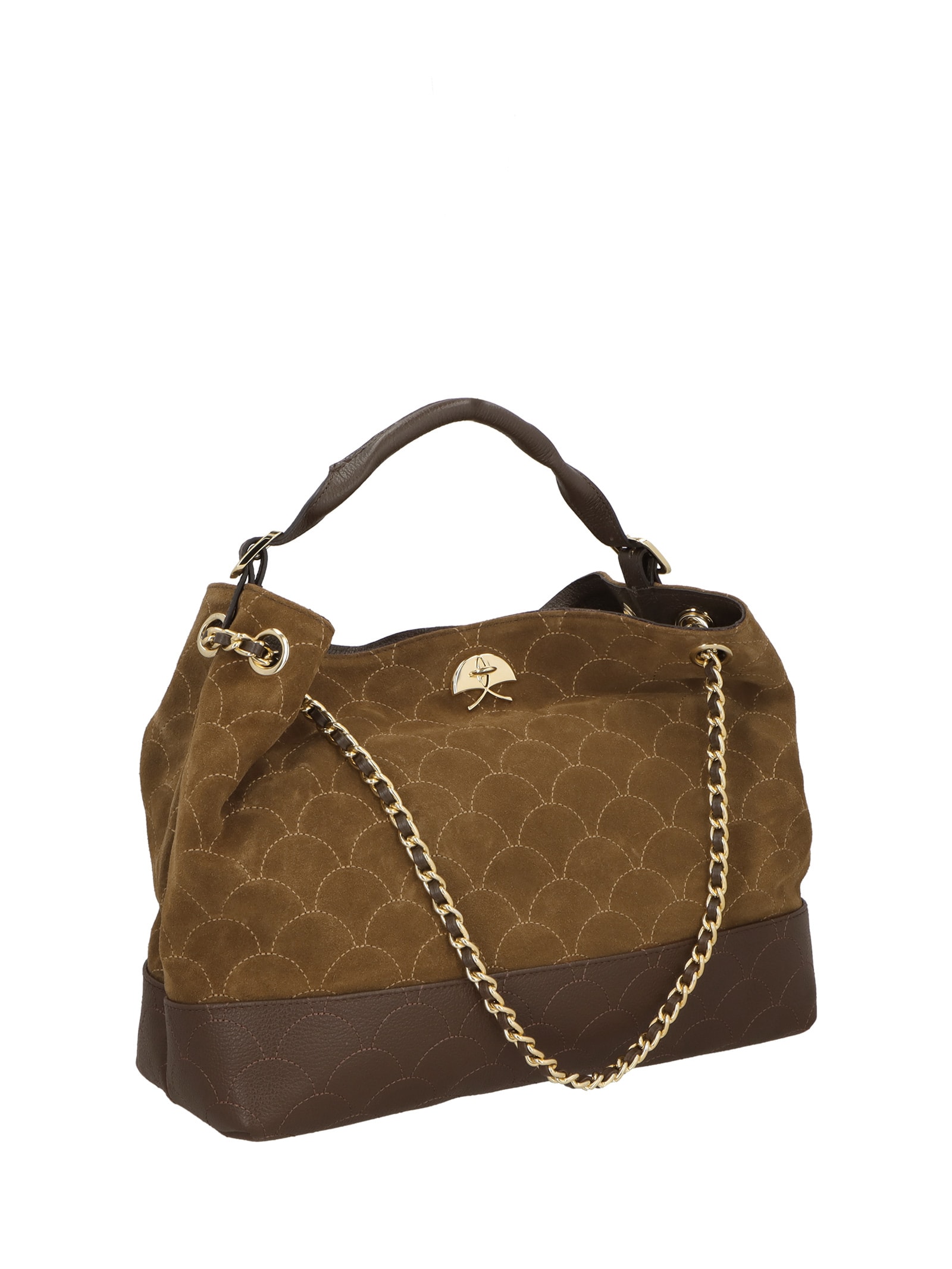Bolsa Hobo Feminina Grande Marrom Luiza Barcelos