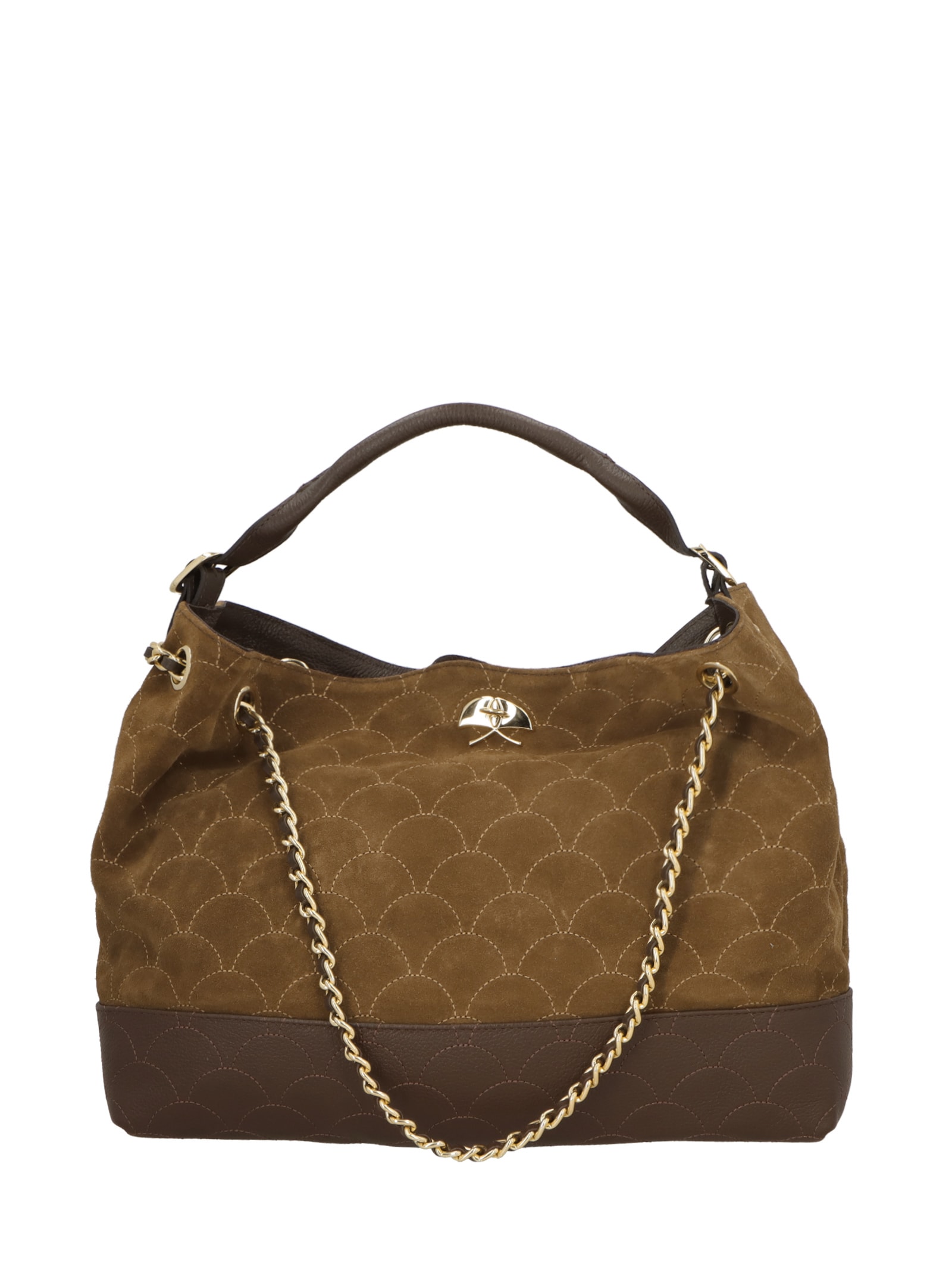 Bolsa Hobo Feminina Grande Marrom Luiza Barcelos