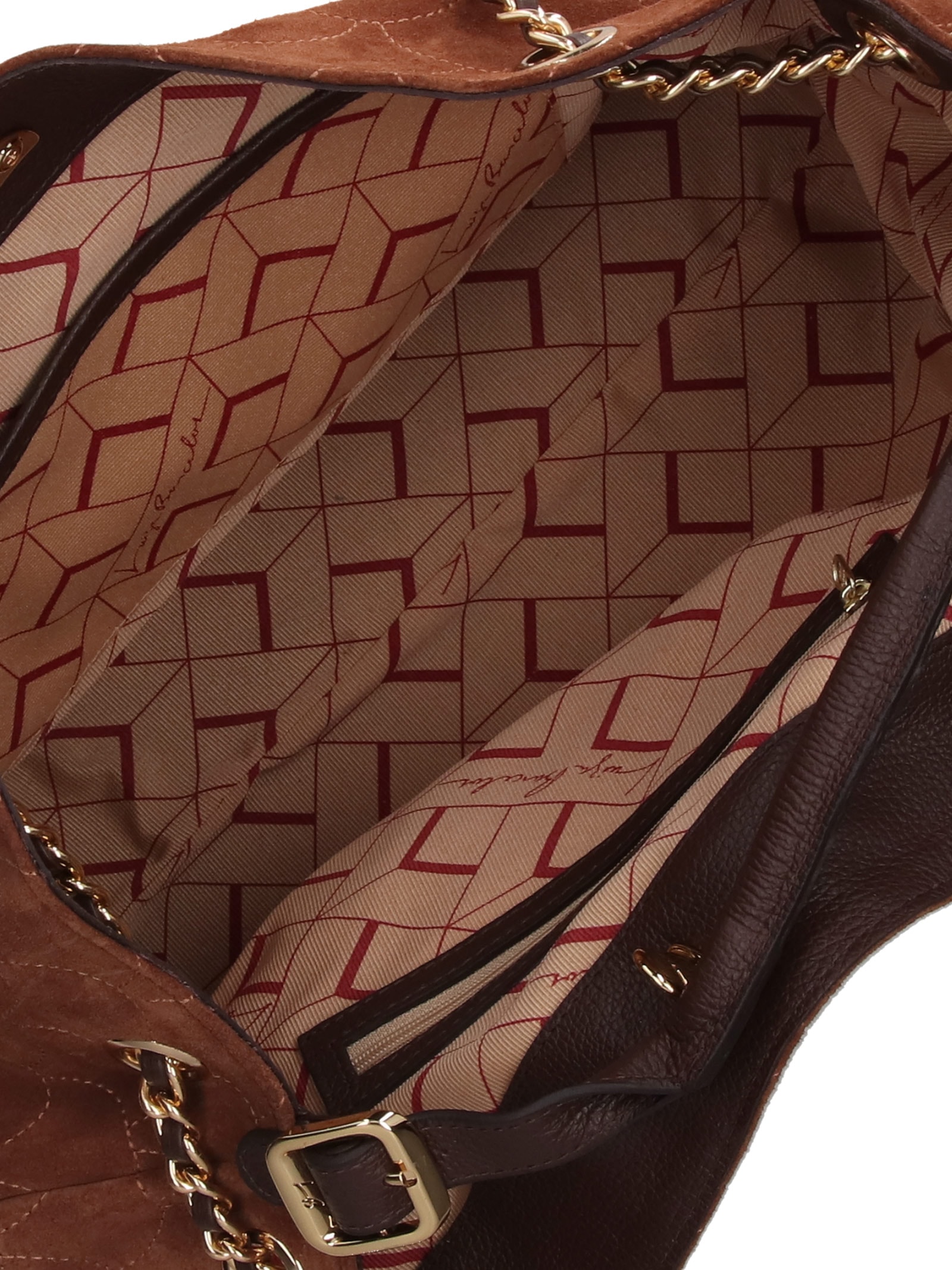Bolsa Hobo Feminina Grande – Marrom Luiza Barcelos