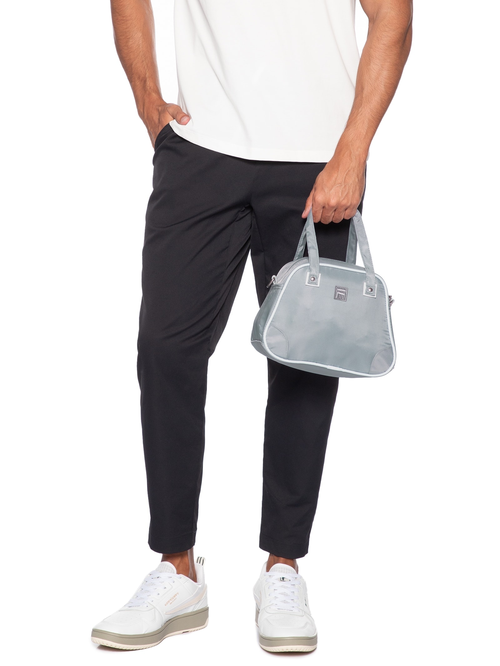 Bolsa Lateral Unisex Vintage F-Box Cinza Fila