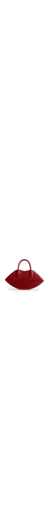 Bolsa Lip In Signature Leather - Vermelho