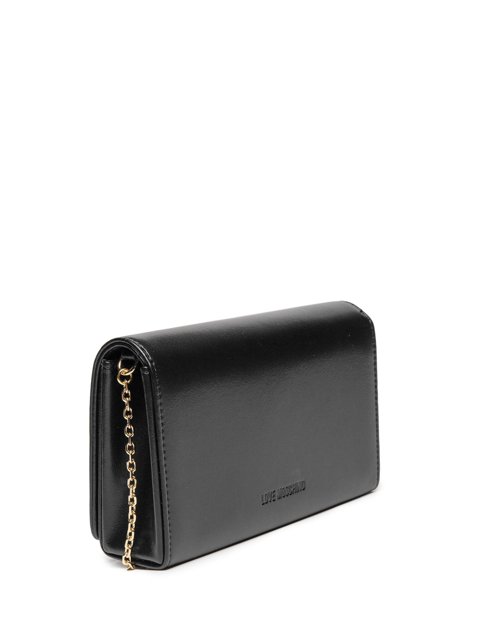 Bolsa Love Moschino em PU Preto Love Moschino