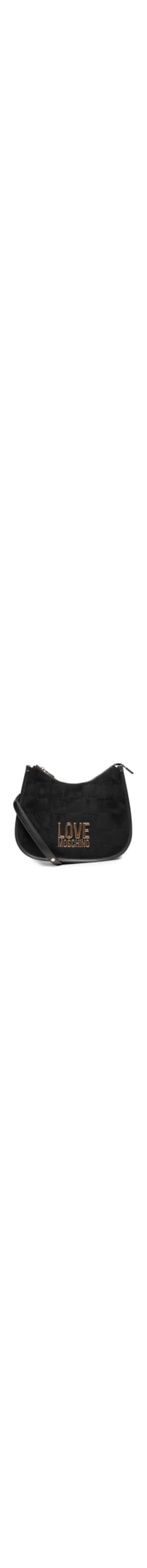 Bolsa Love Moschino em PU + Velour – Preto