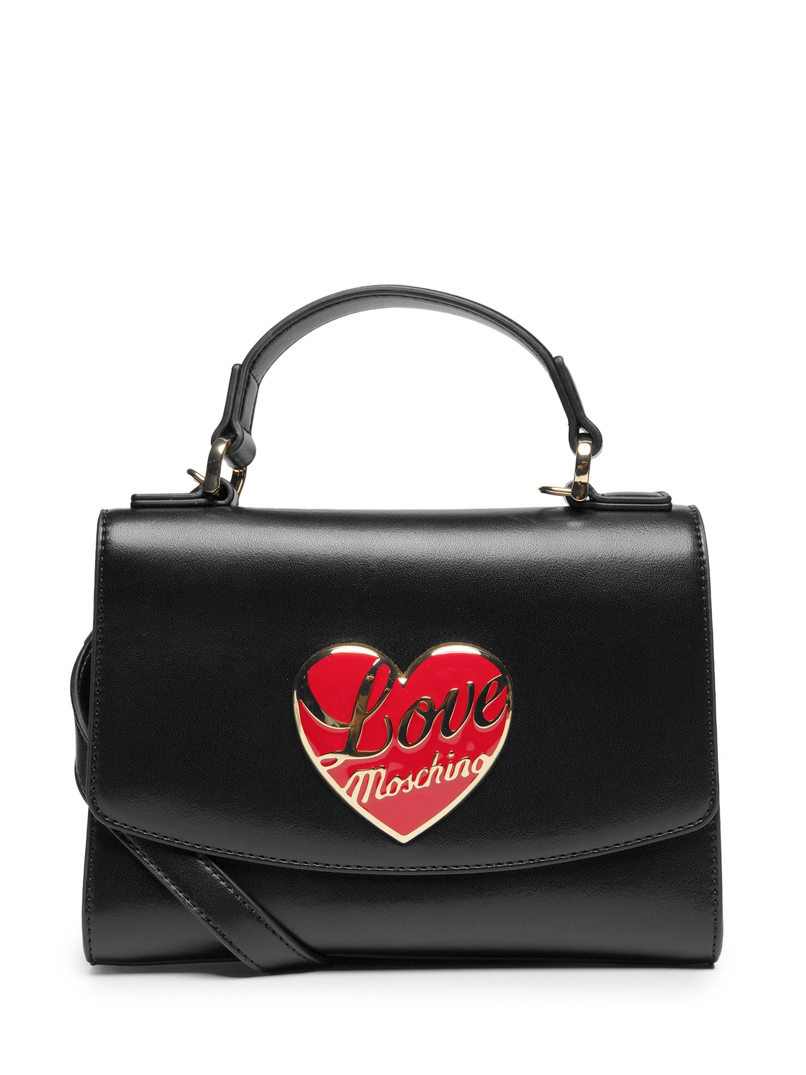 Bolsa Love Moschino em PU – Preto Love Moschino