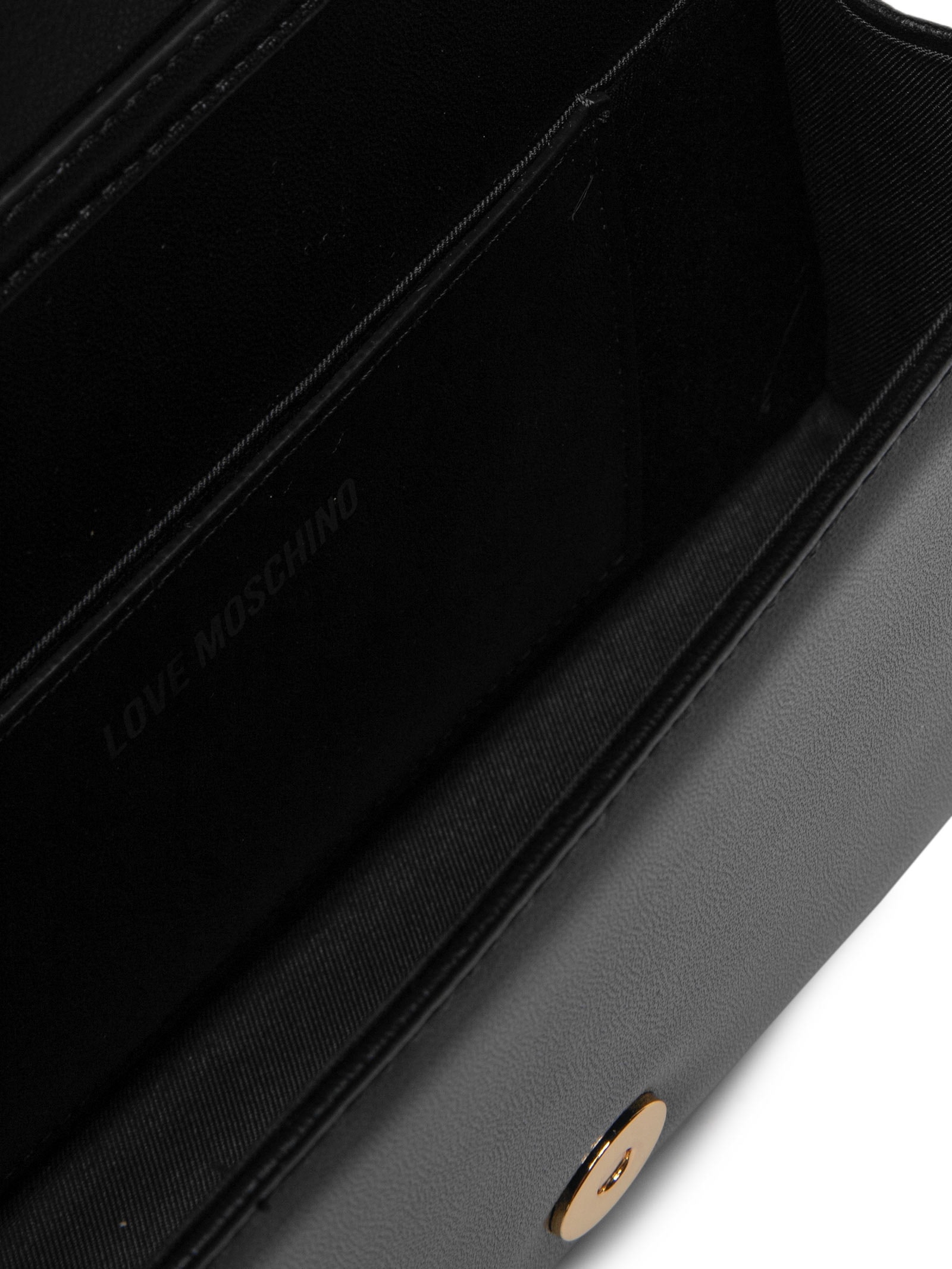 Bolsa Love Moschino em PU – Preto Love Moschino