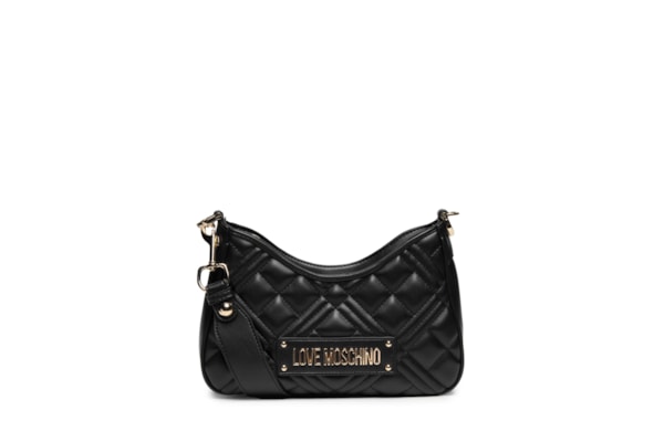 Bolsa Love Moschino Quilted em PU – Preto