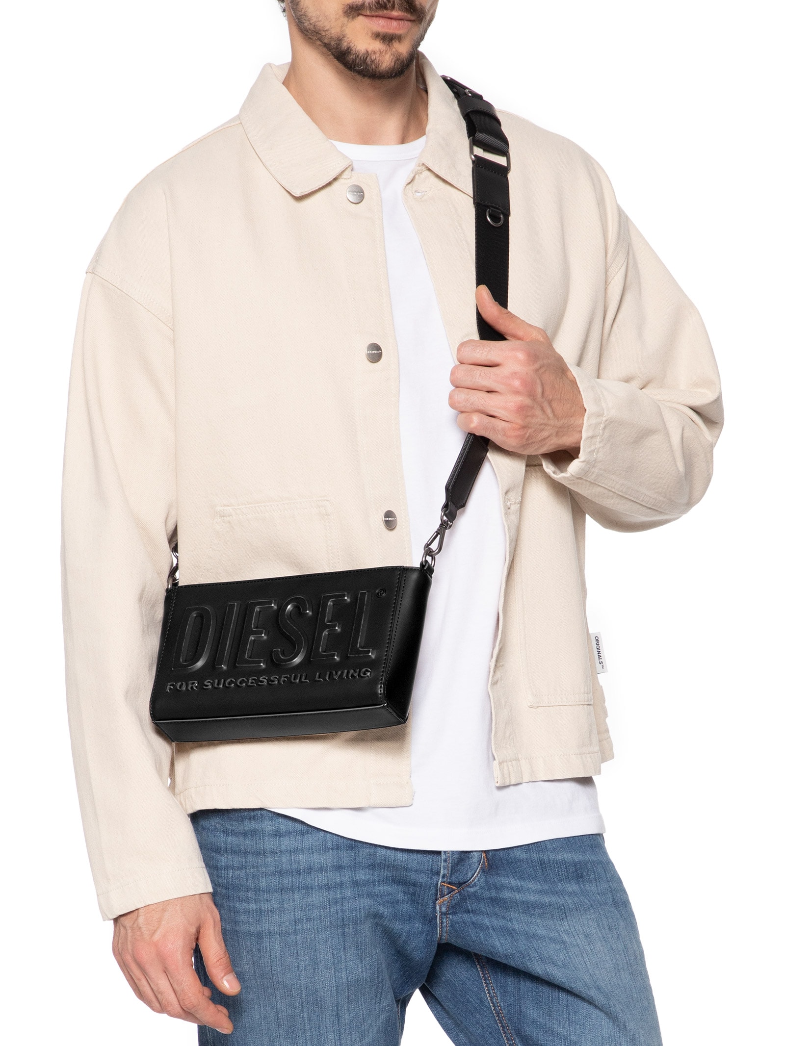 Diesel - Bolsa Masculina 3D Camera Bag - Preto