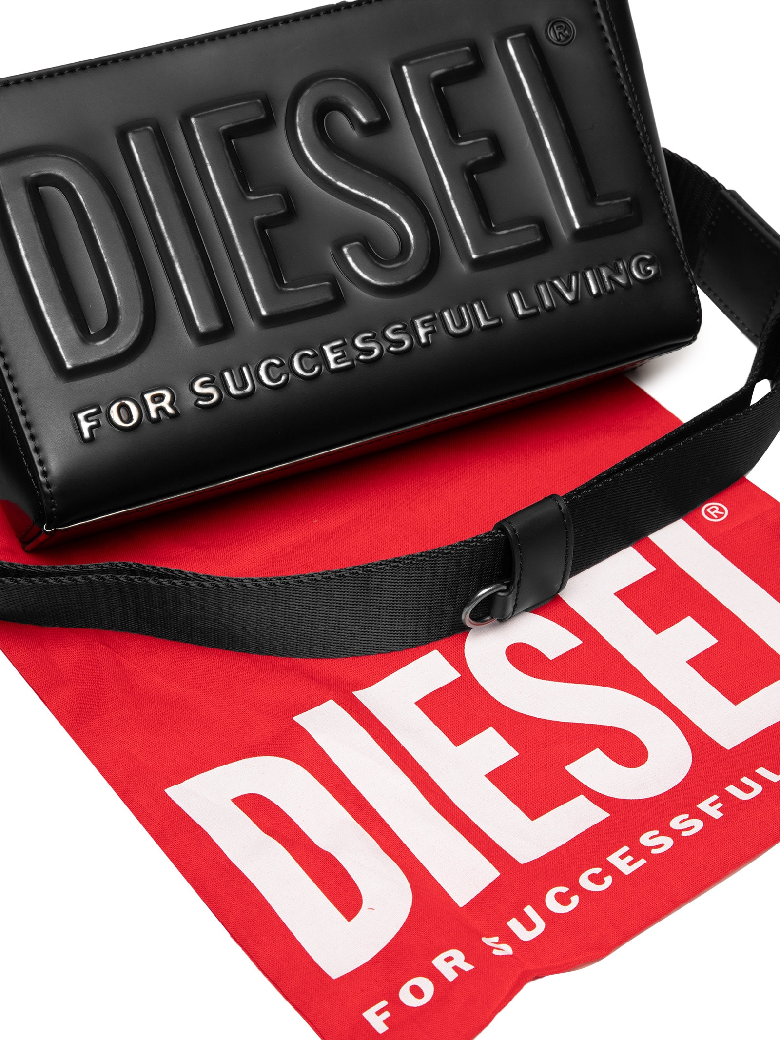 Diesel - Bolsa Masculina 3D Camera Bag - Preto