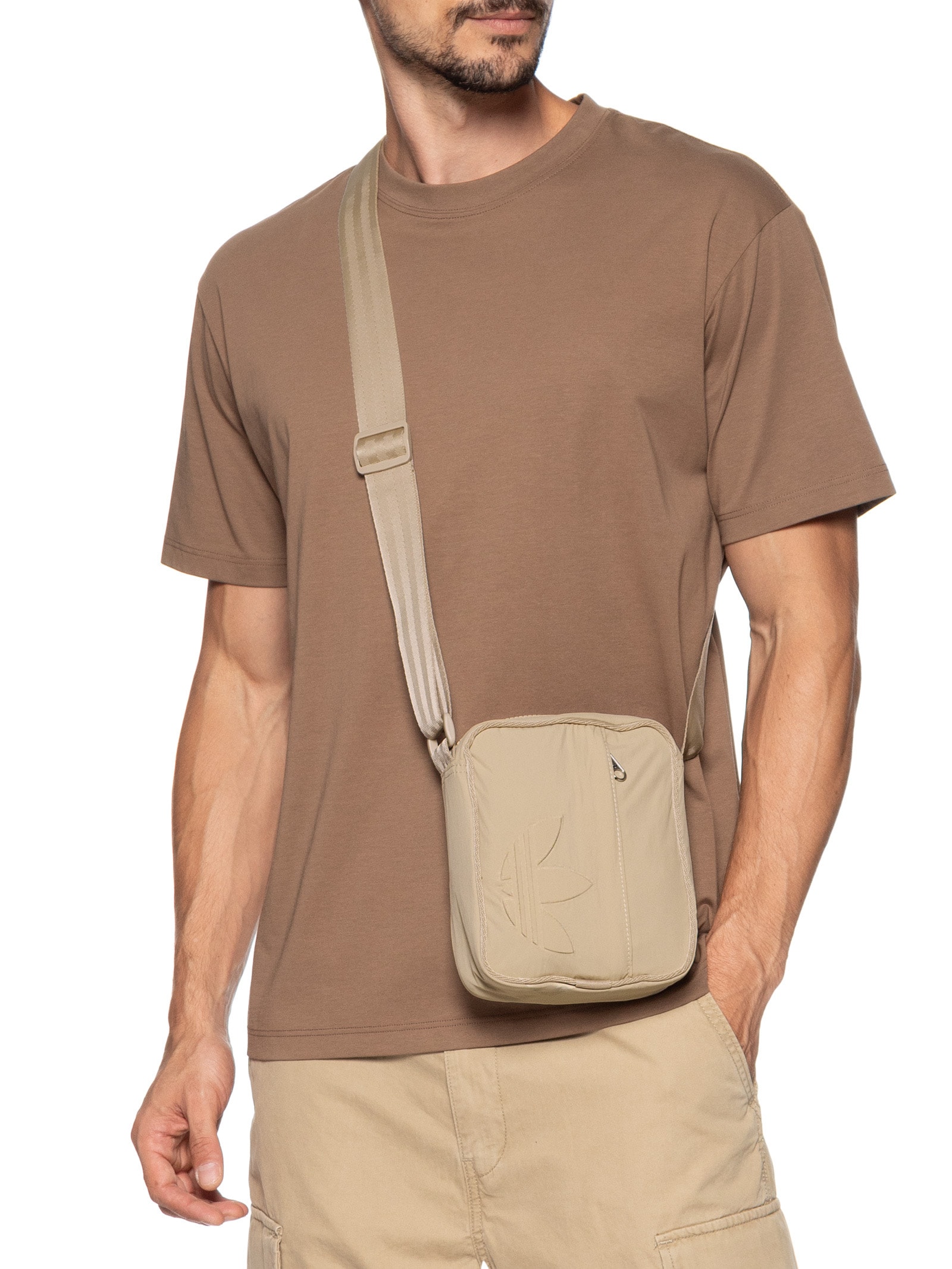 Bolsa Masculina Everyday Icons Small Item Marrom Adidas Originals