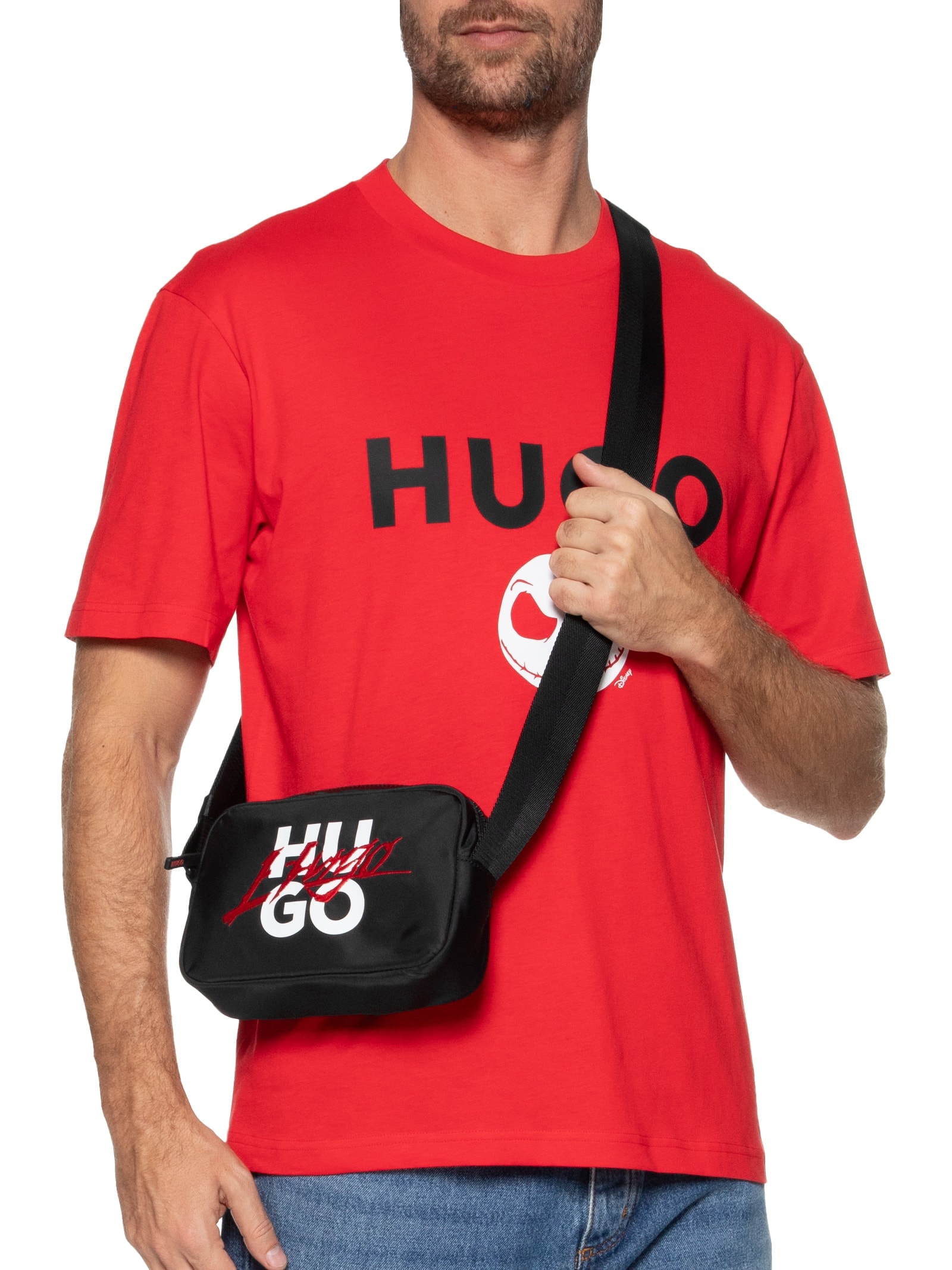 Bolsa Masculina Handwritten Preto  Hugo