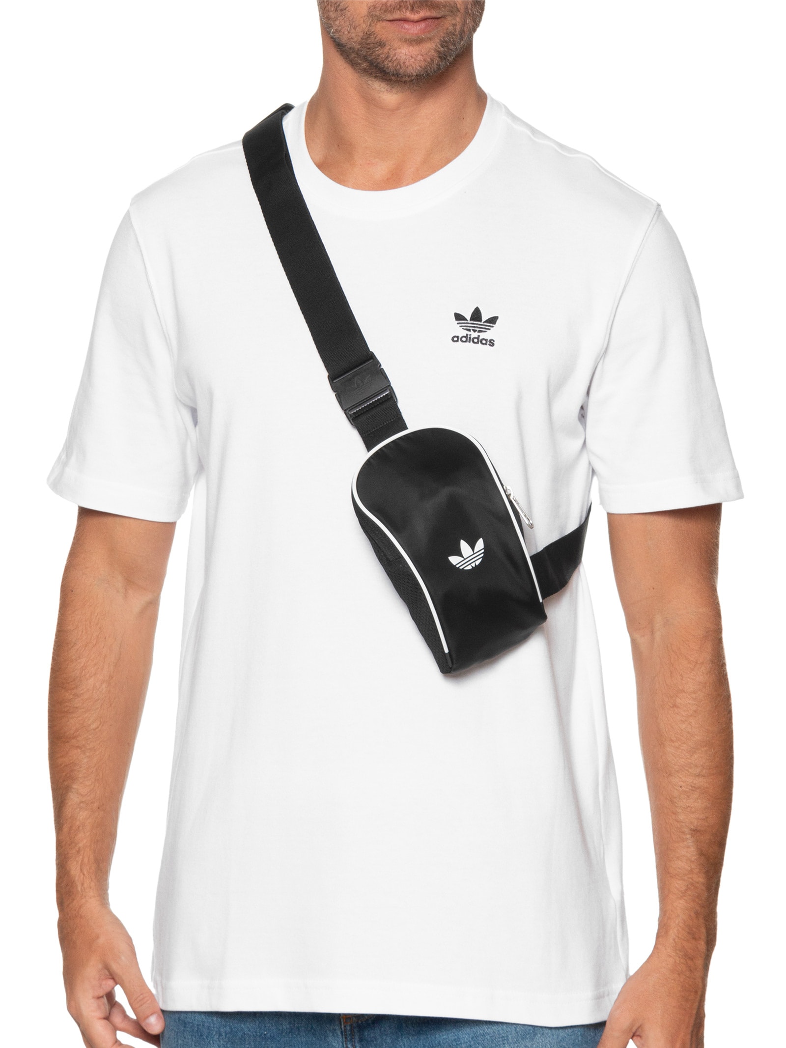 Bolsa Masculina Transversal Adicolor Preto Adidas Originals