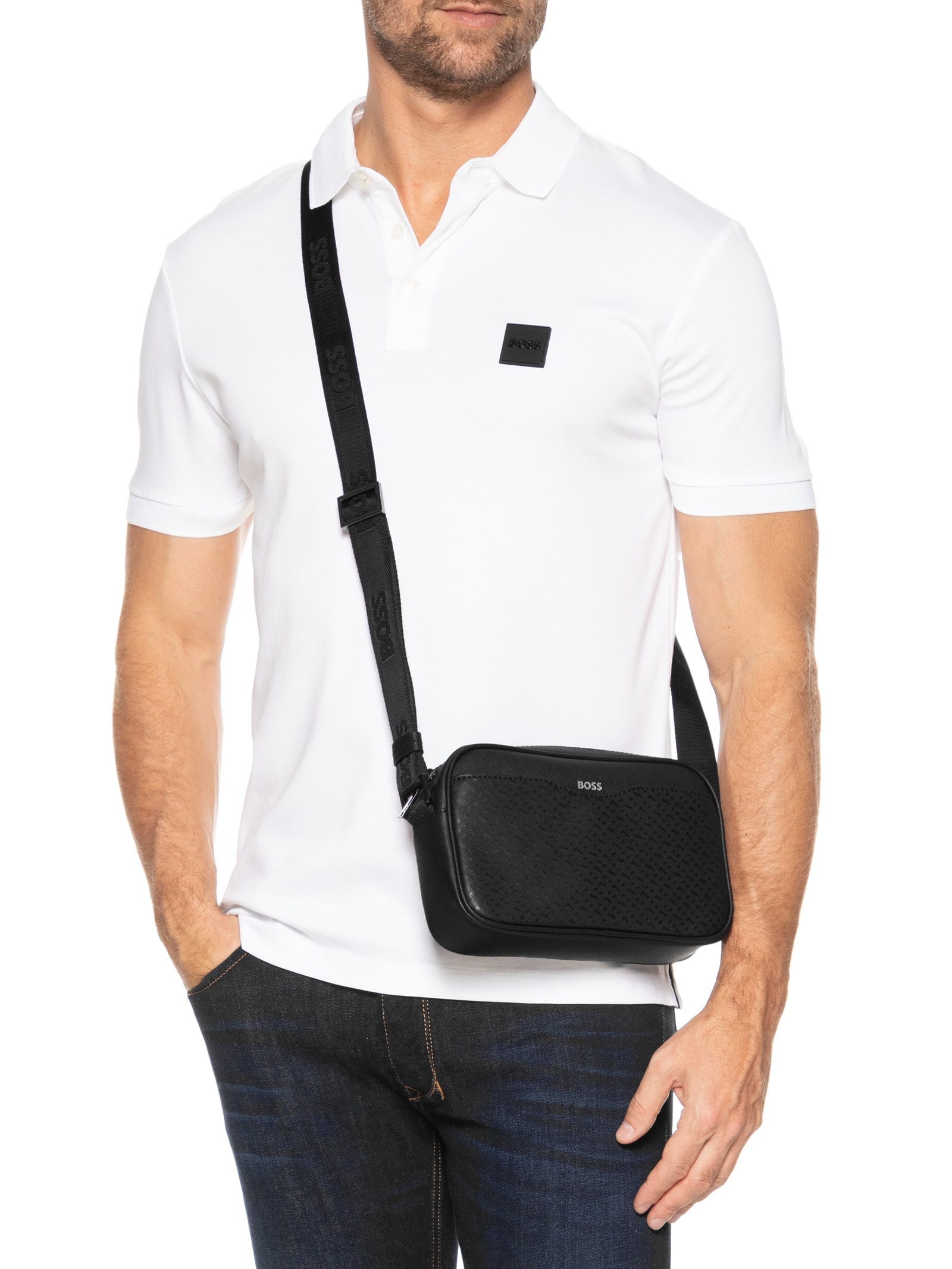 Boss - Bolsa Masculina Zair EW - Preto