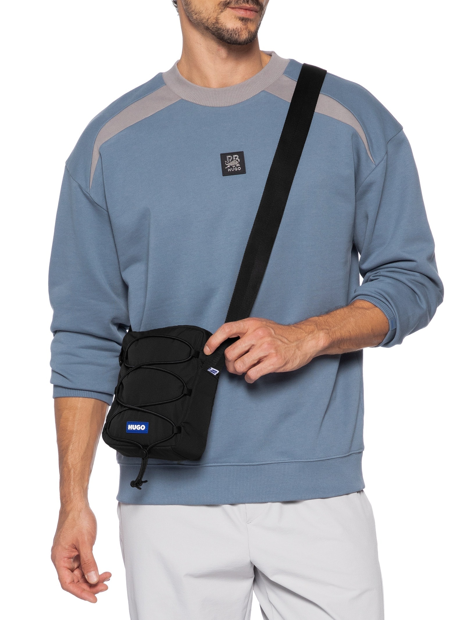 Bolsa Masculina Zip Pouch Vytal R_Ropens Preto Hugo
