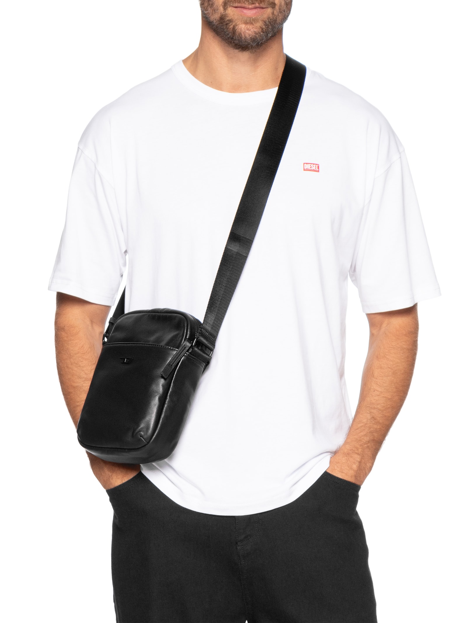 Bolsa Masculino Rave Crossbody X Preto Diesel